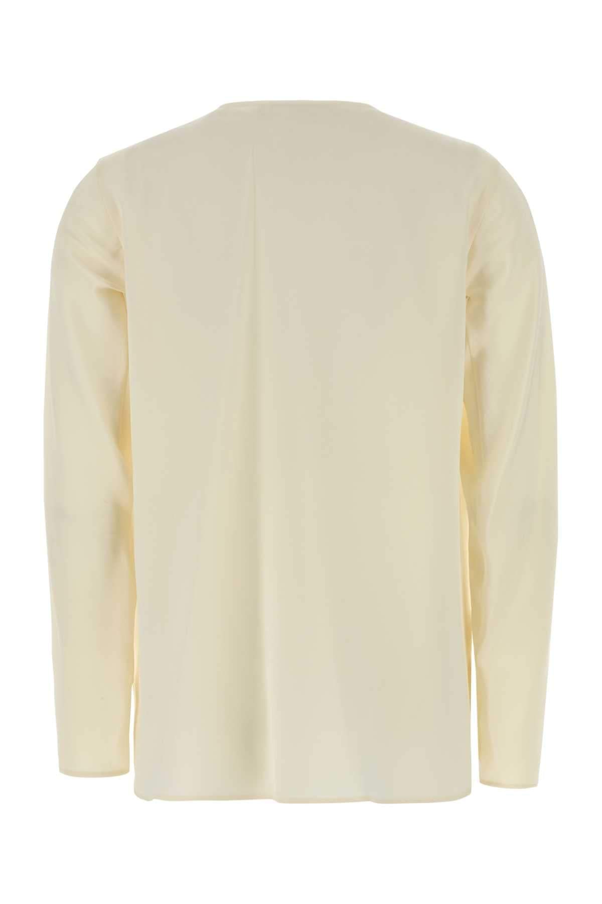Max Mara Women Ivory Stretch Silk Mitico Blouse MAX MARA