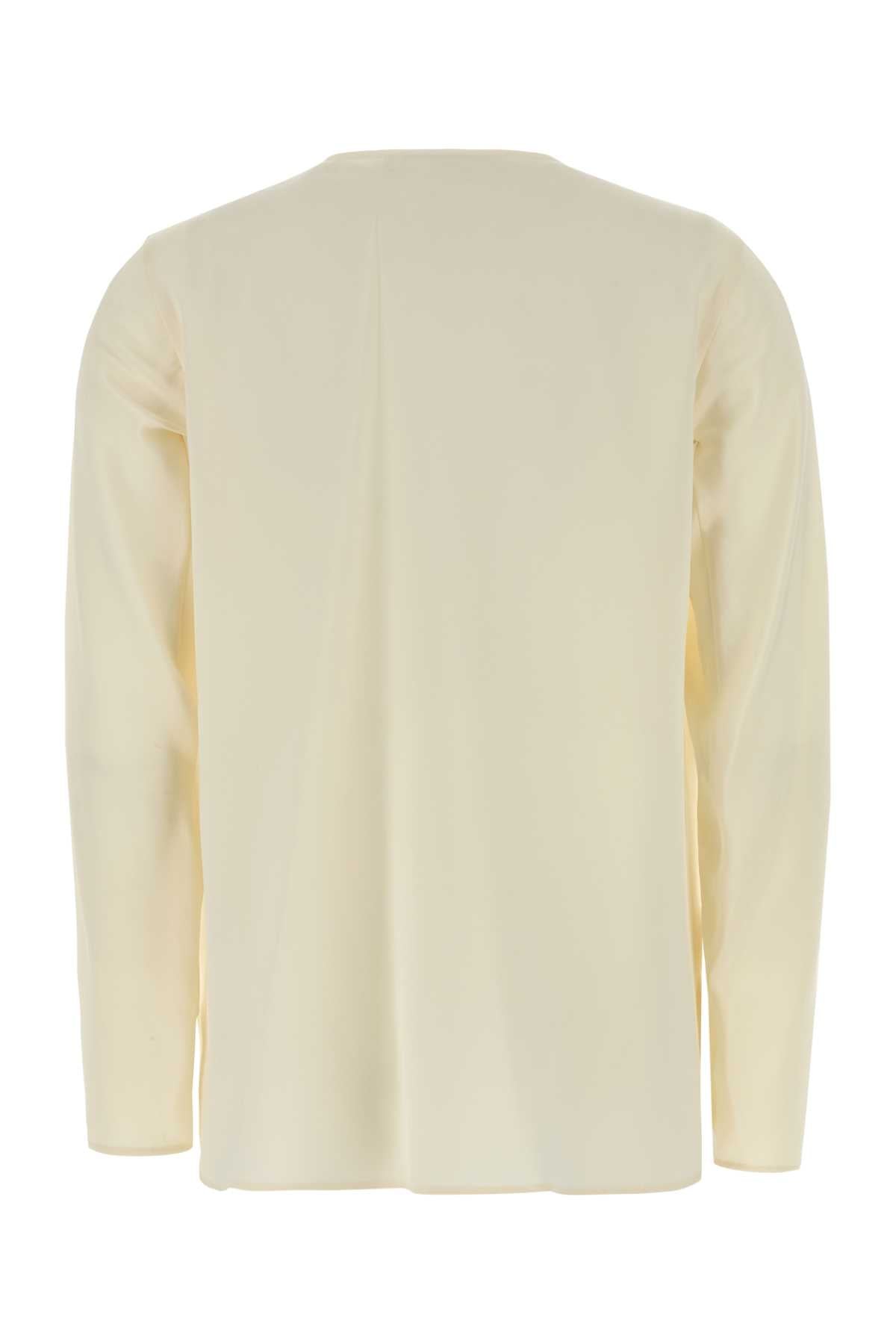 Max Mara Women Ivory Stretch Silk Mitico Blouse MAX MARA