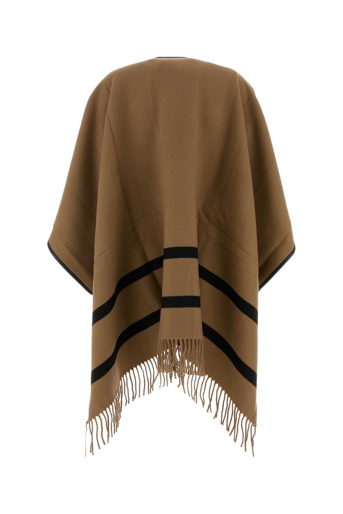 Max Mara Women Biscuit Wool Aris Cape MAX MARA