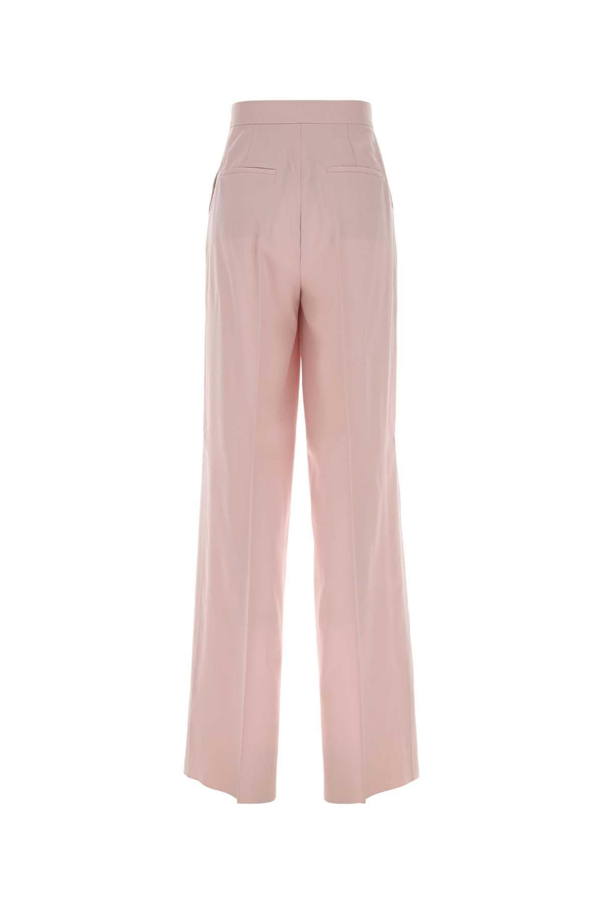 Max Mara Women Pink Wool Blend Girone Wide-Leg Pant MAX MARA