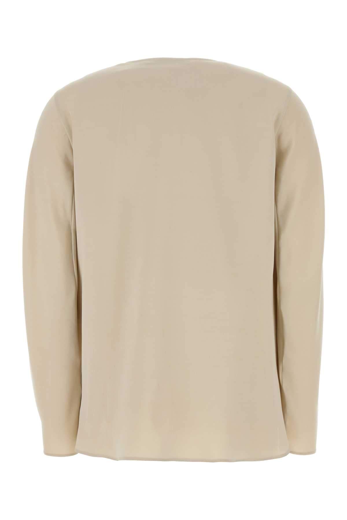Max Mara Women Sand Stretch Silk Mitico Blouse MAX MARA