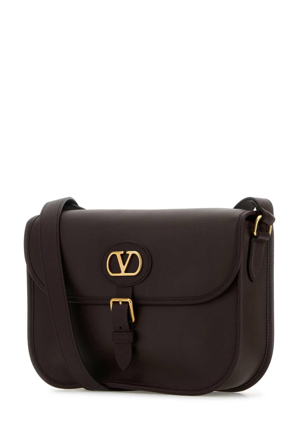 Valentino Garavani Men Chocolate Leather Antibes Crossbody Bag VALENTINO GARAVANI
