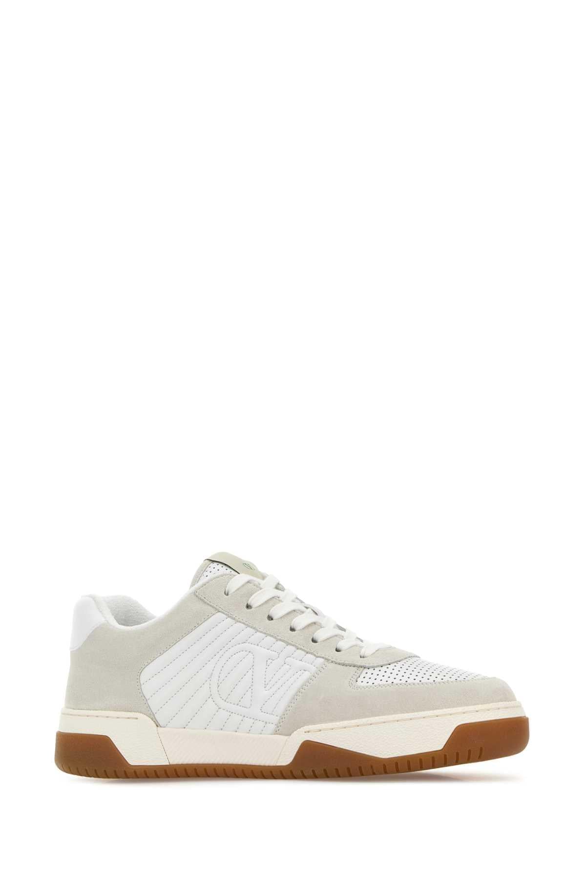 Valentino Garavani Men Two-Tone Leather And Suede Sparry Sneakers VALENTINO GARAVANI