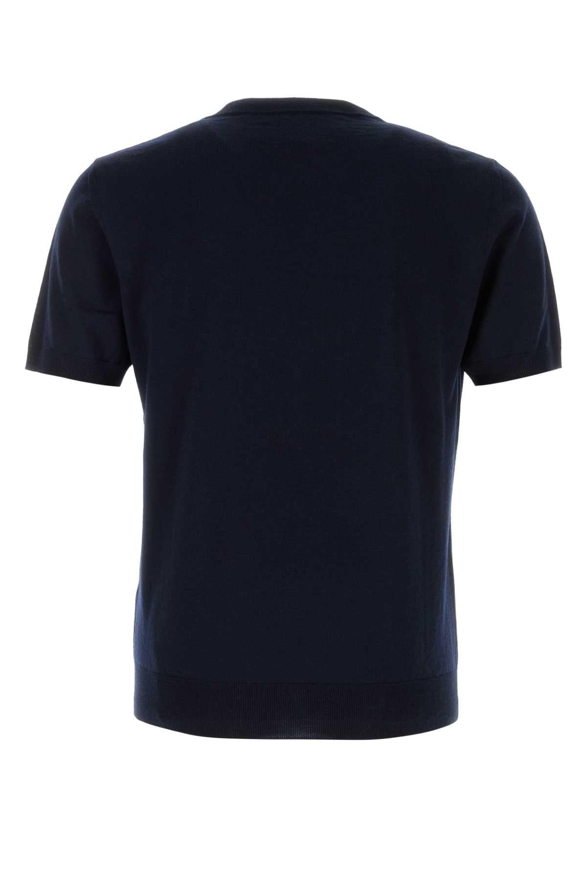 Valentino Garavani Men Dark Blue Wool Sweater VALENTINO GARAVANI
