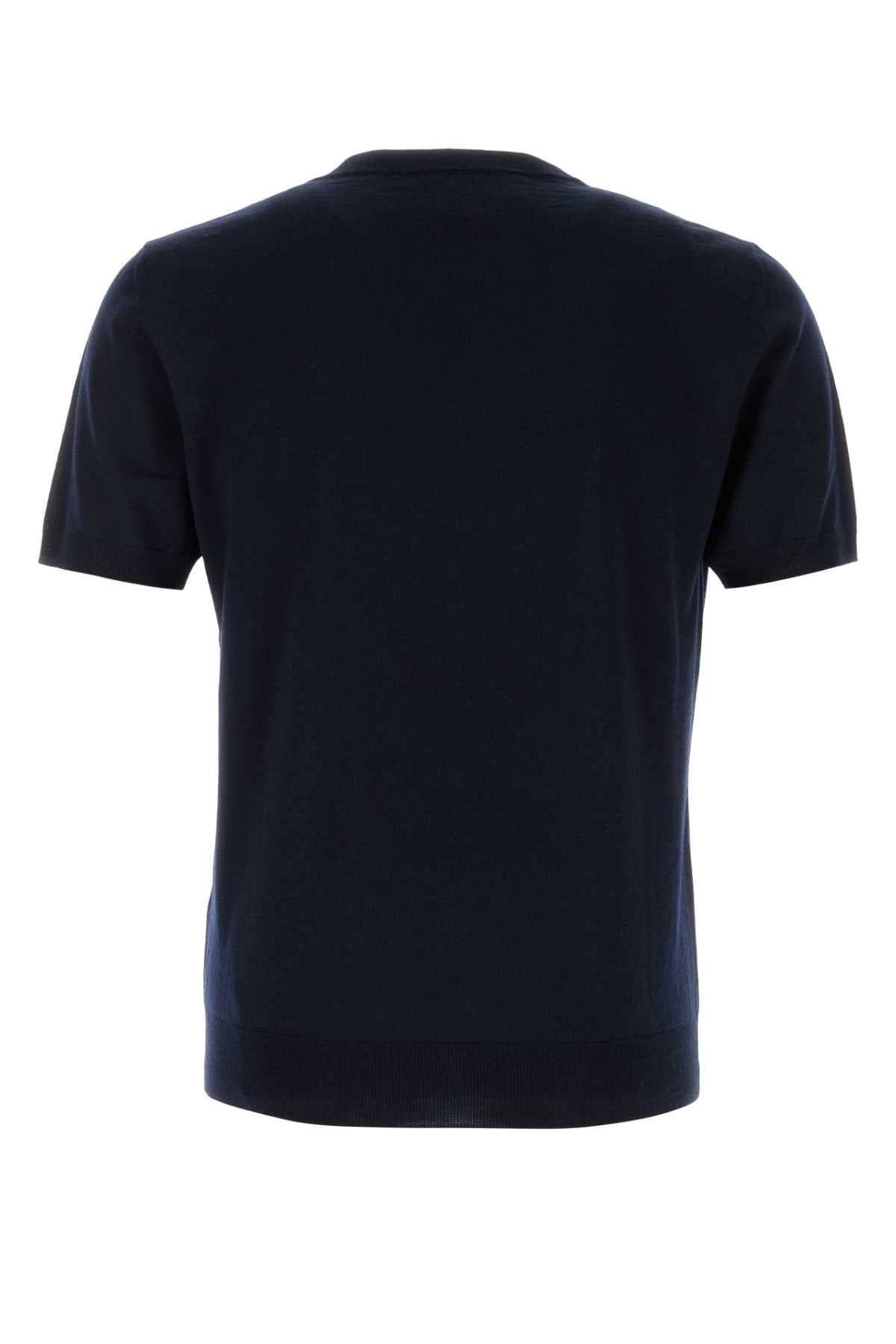 Valentino Garavani Men Dark Blue Wool Sweater VALENTINO GARAVANI
