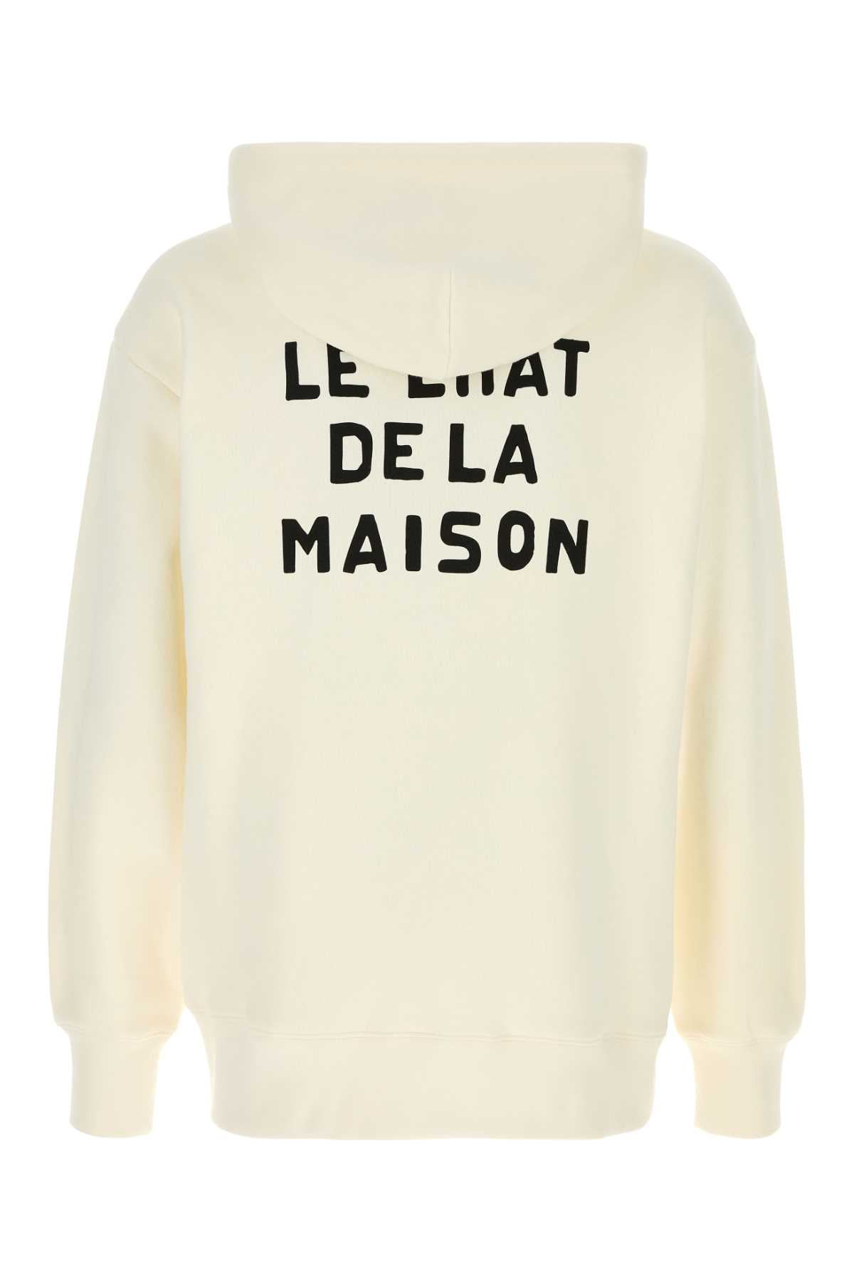 Valentino Garavani Men Ivory Cotton Sweatshirt VALENTINO GARAVANI