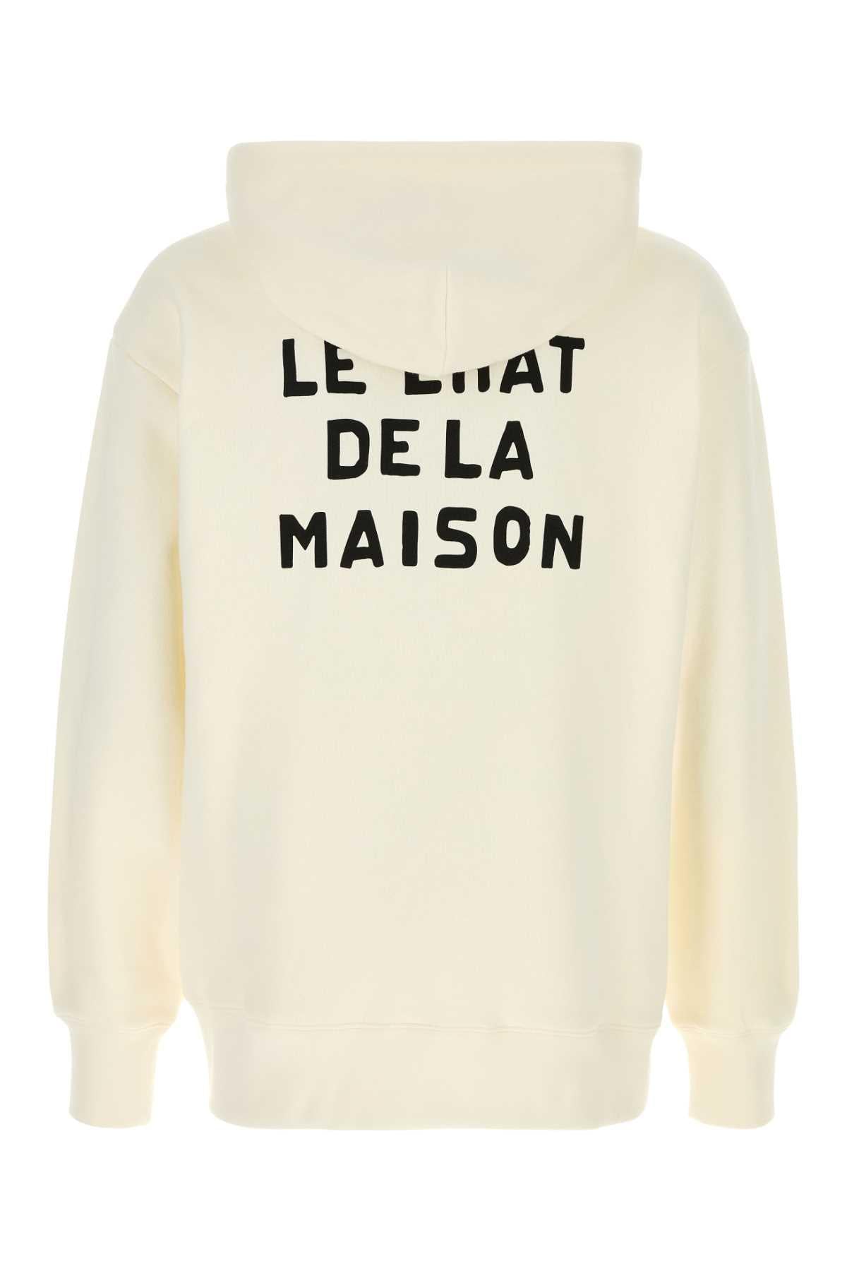 Valentino Garavani Men Ivory Cotton Sweatshirt VALENTINO GARAVANI