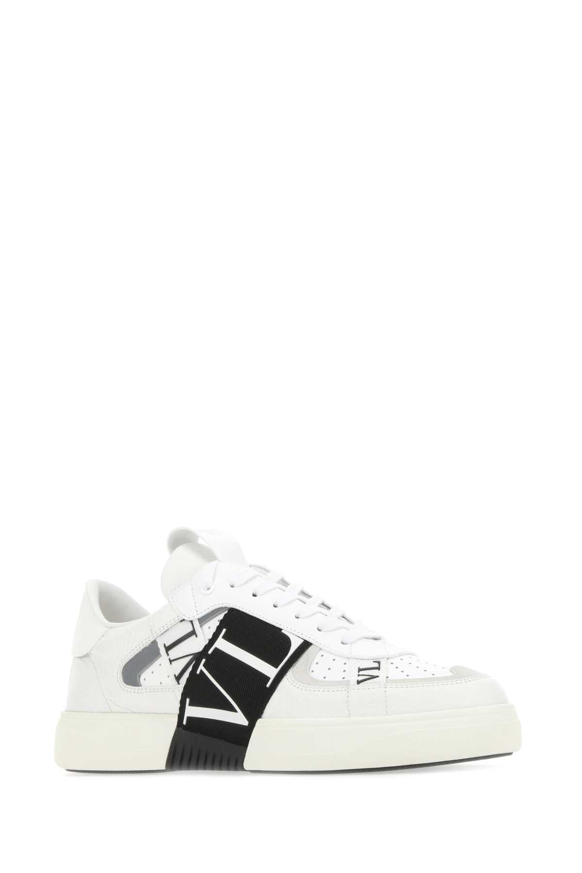 Valentino Garavani Men White Leather Vl7n Sneakers VALENTINO GARAVANI