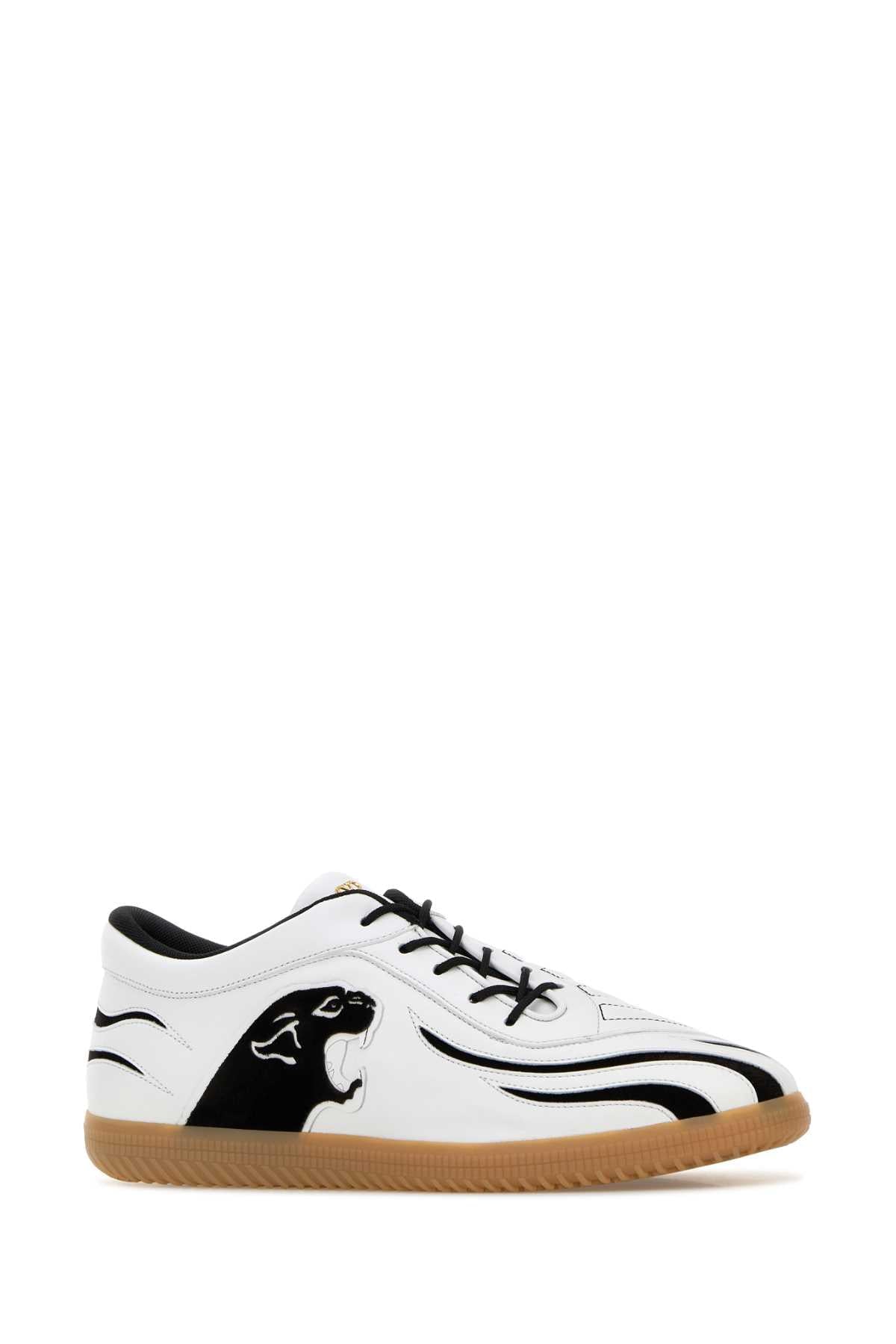 Valentino Garavani Men White Leather Sneakers VALENTINO GARAVANI