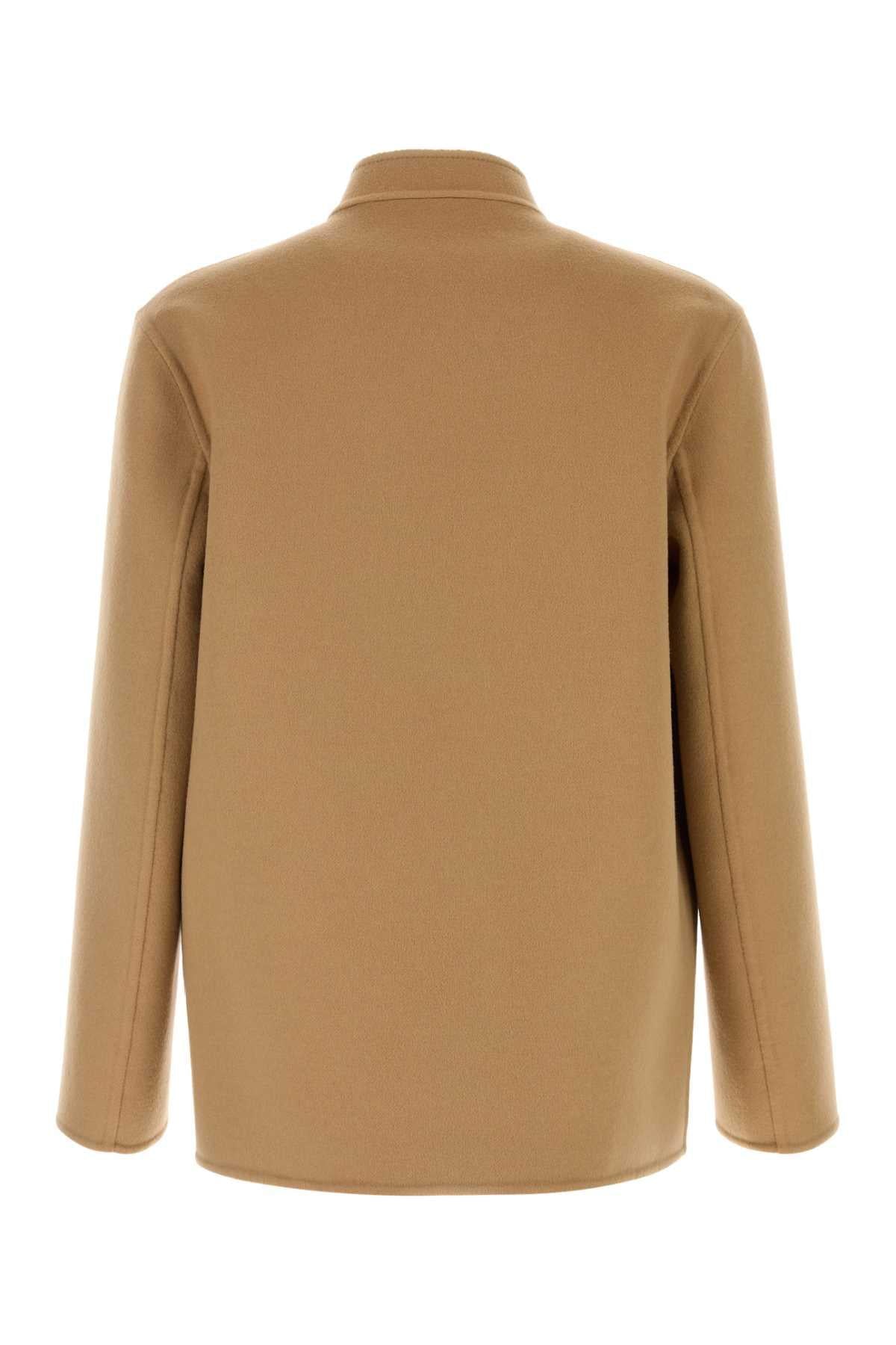 Valentino Garavani Men Camel Wool Blend Jacket VALENTINO GARAVANI