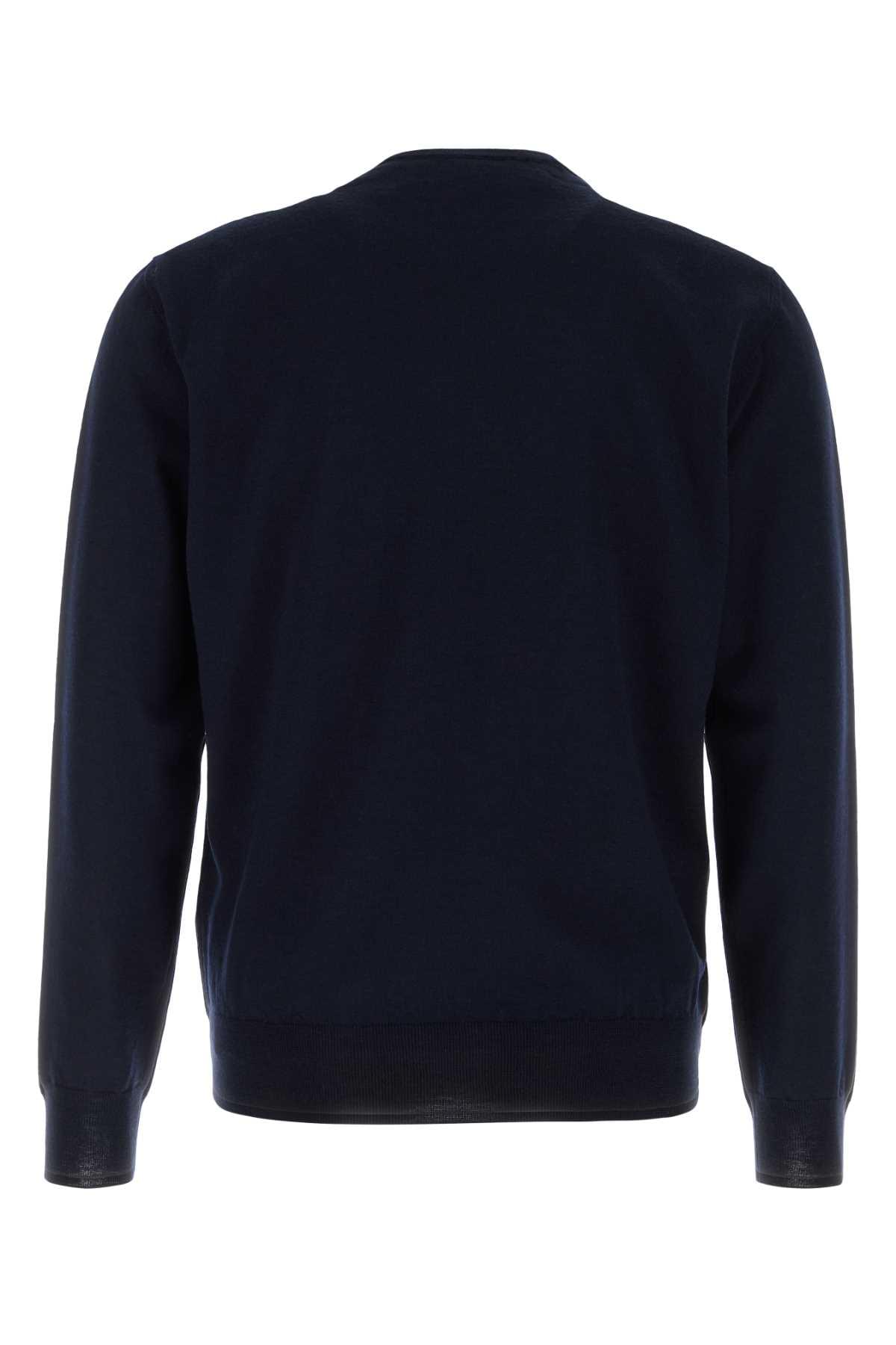 Valentino Garavani Men Midnight Blue Wool Sweater VALENTINO GARAVANI