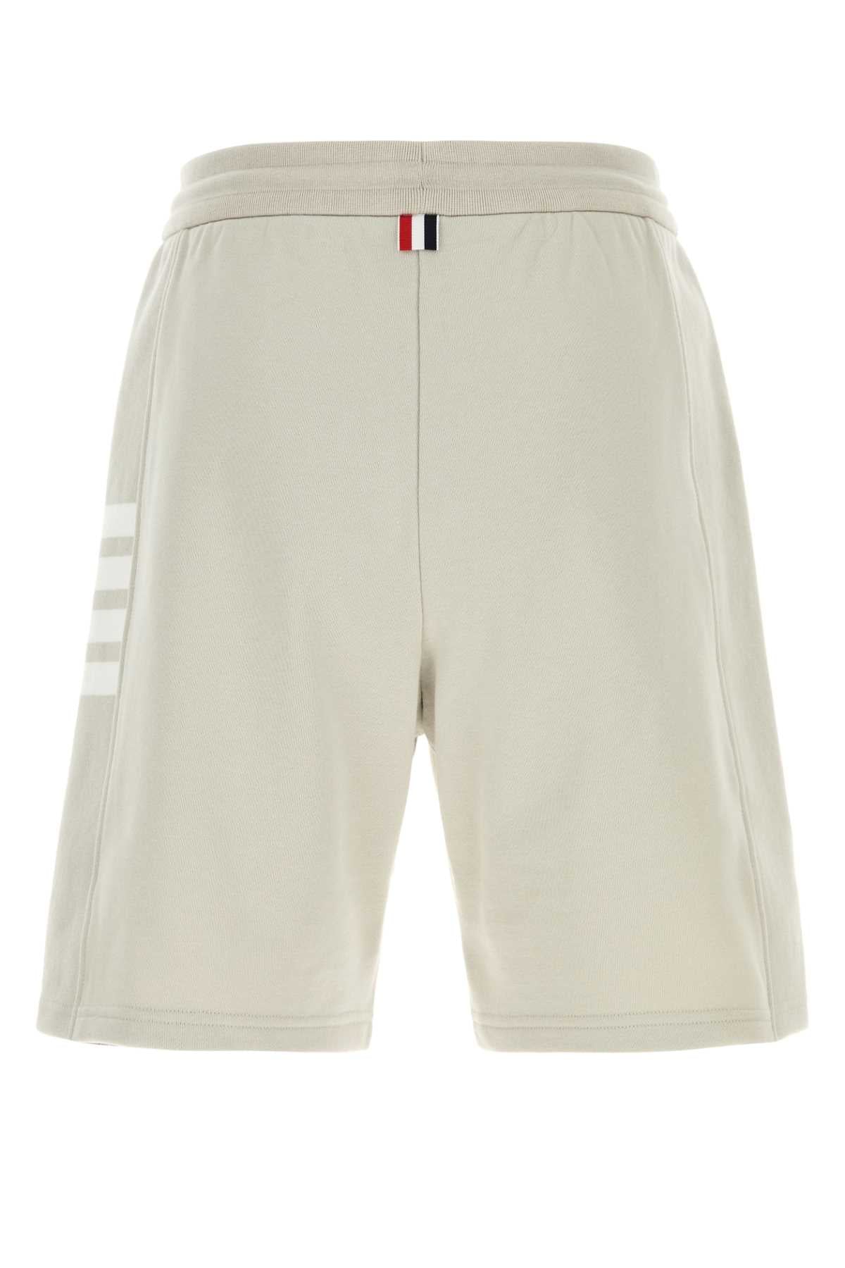 Thom Browne Men Sand Cotton Bermuda Shorts THOM BROWNE