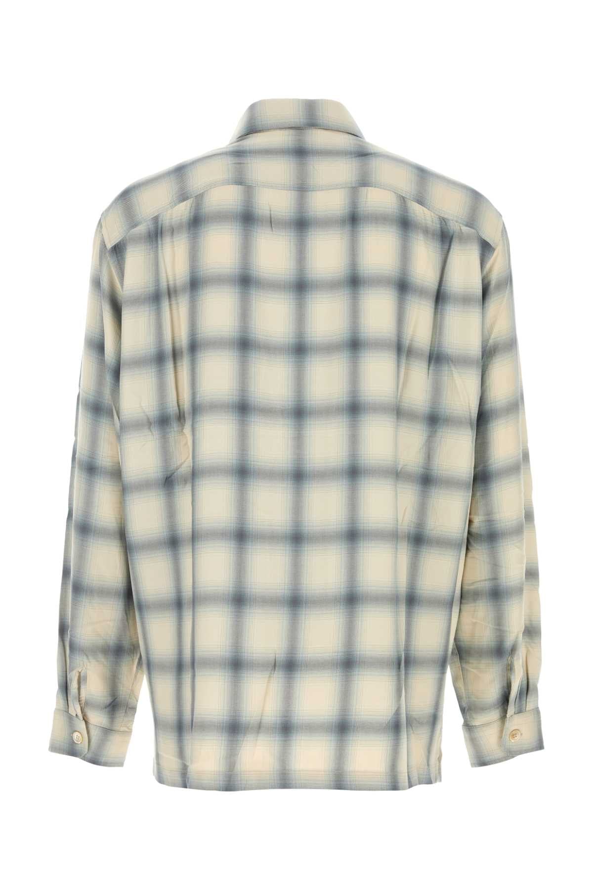 Our Legacy Men Embroidered Viscose Oversize Shirt OUR LEGACY