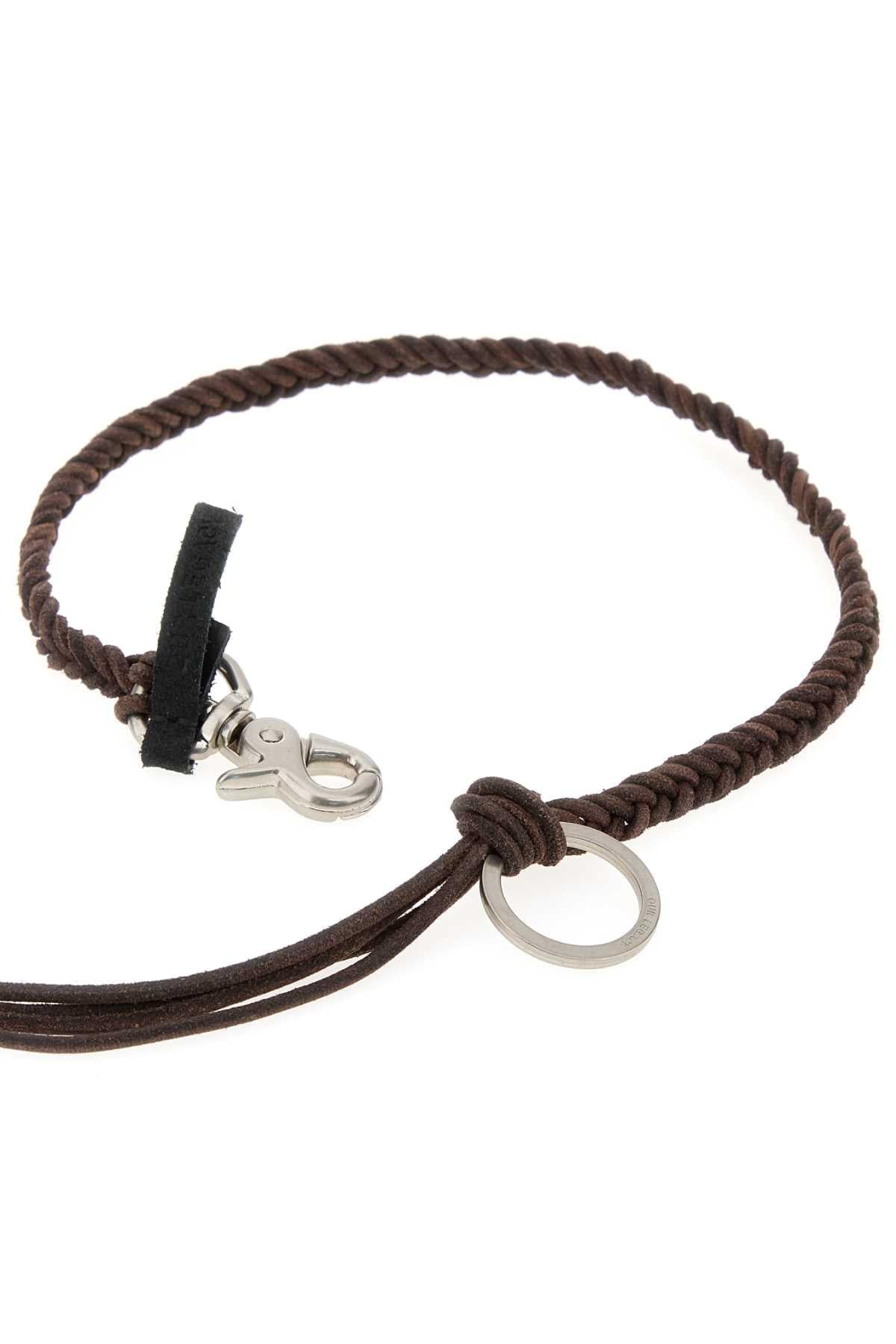 Our Legacy Men Chocolate Leather Ladon Necklace OUR LEGACY