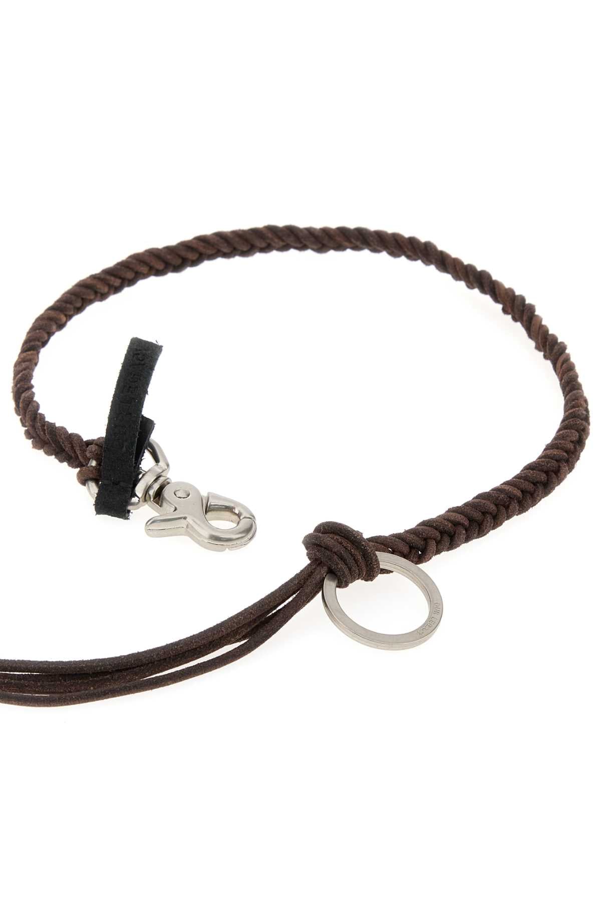 Our Legacy Men Chocolate Leather Ladon Necklace OUR LEGACY