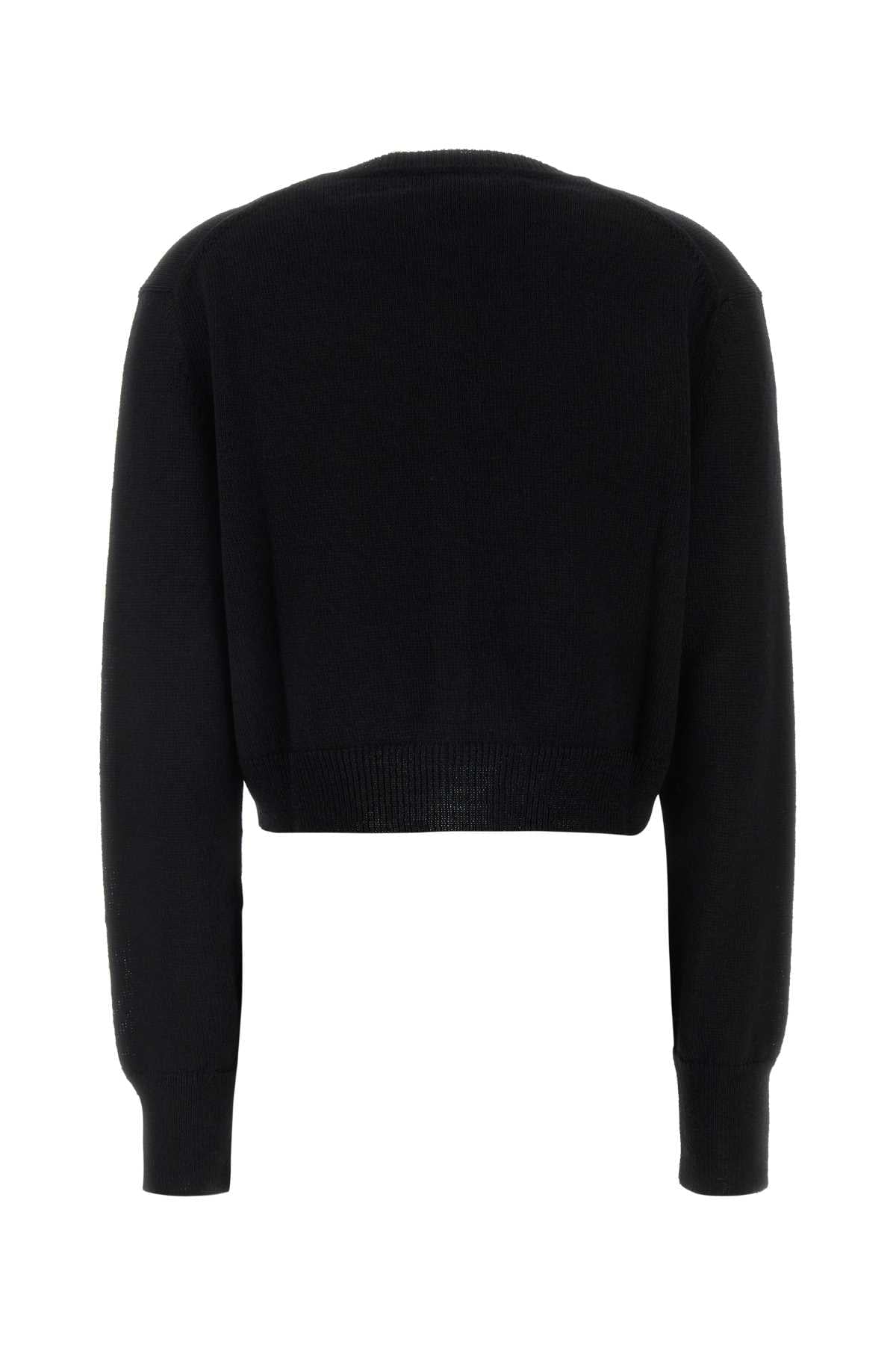 Our Legacy Women Black Linen Blend Cardigan OUR LEGACY