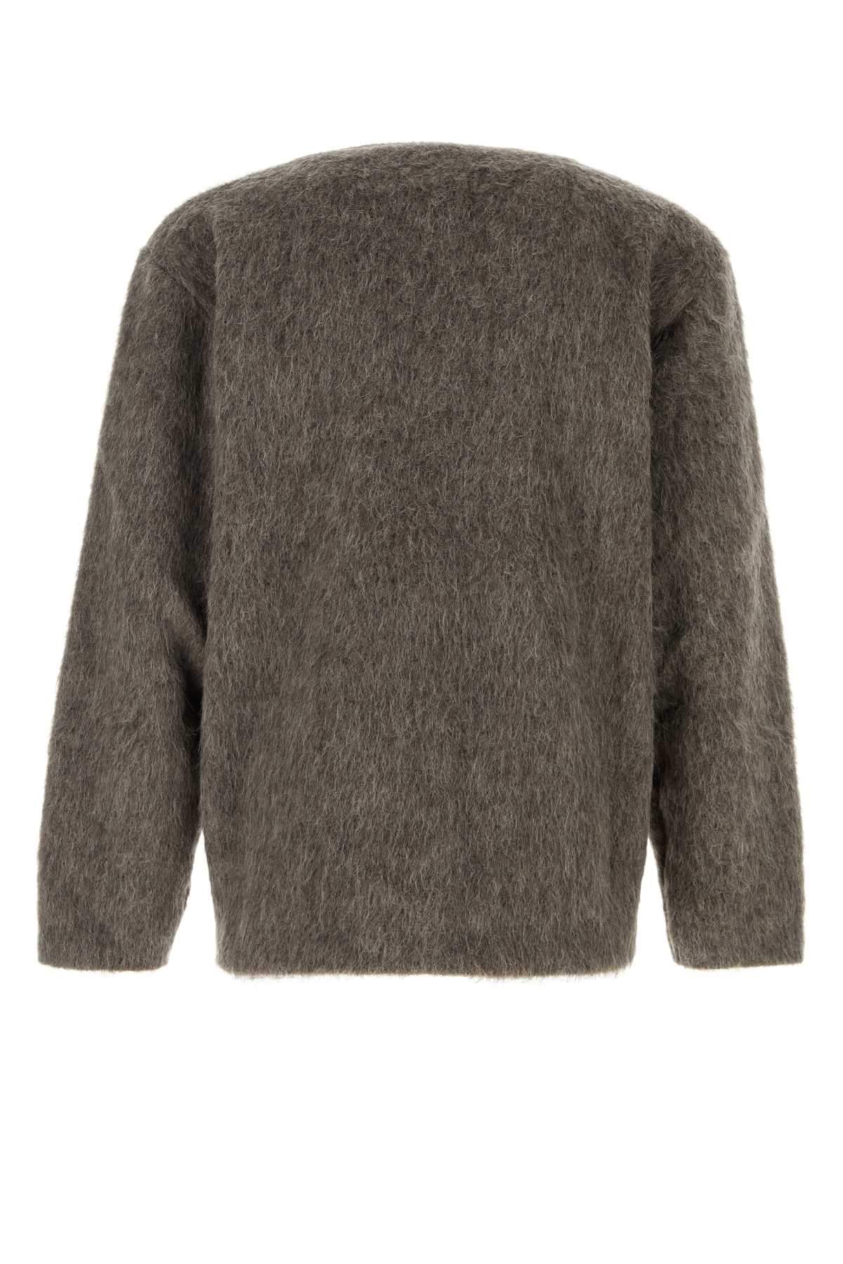 Our Legacy Men Mud Wool Blend Oversize Cardigan OUR LEGACY