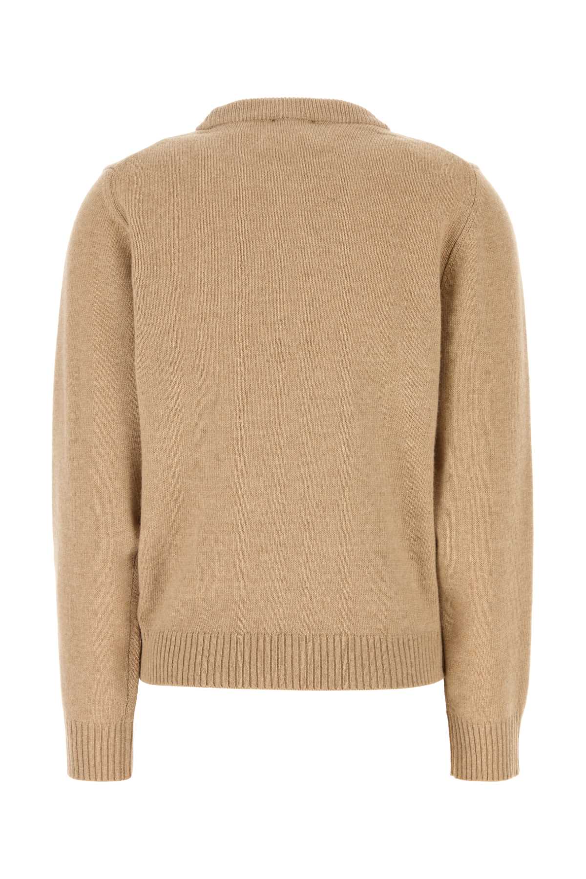 Ganni Women Cappuccino Wool Blend Sweater GANNI