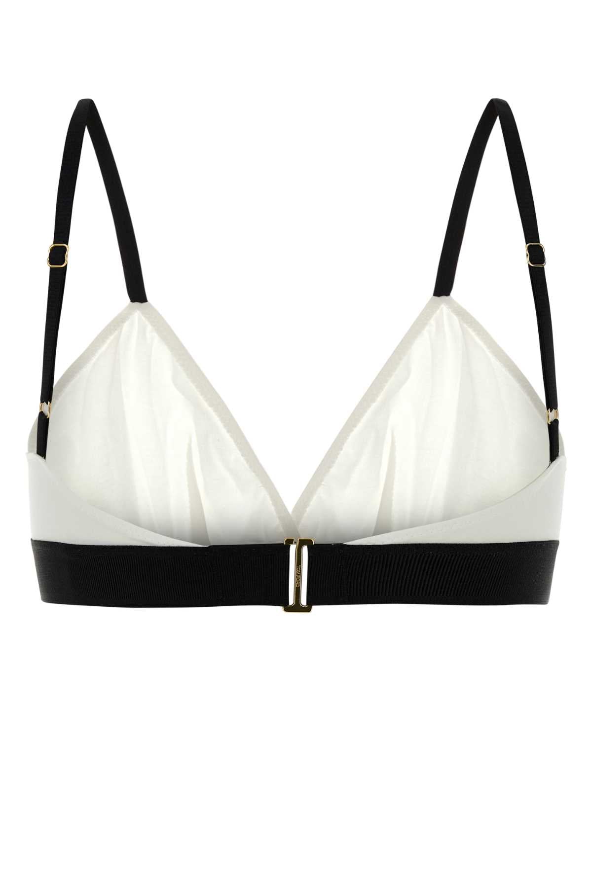 Tom Ford Women White Stretch Modal Bra TOM FORD
