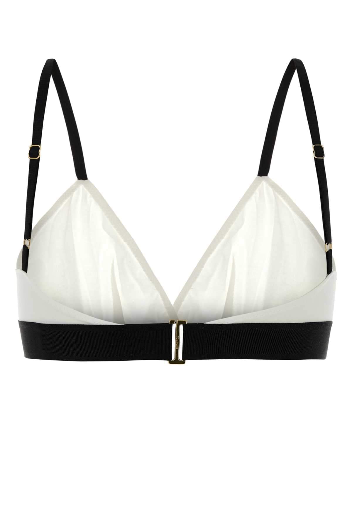 Tom Ford Women White Stretch Modal Bra TOM FORD
