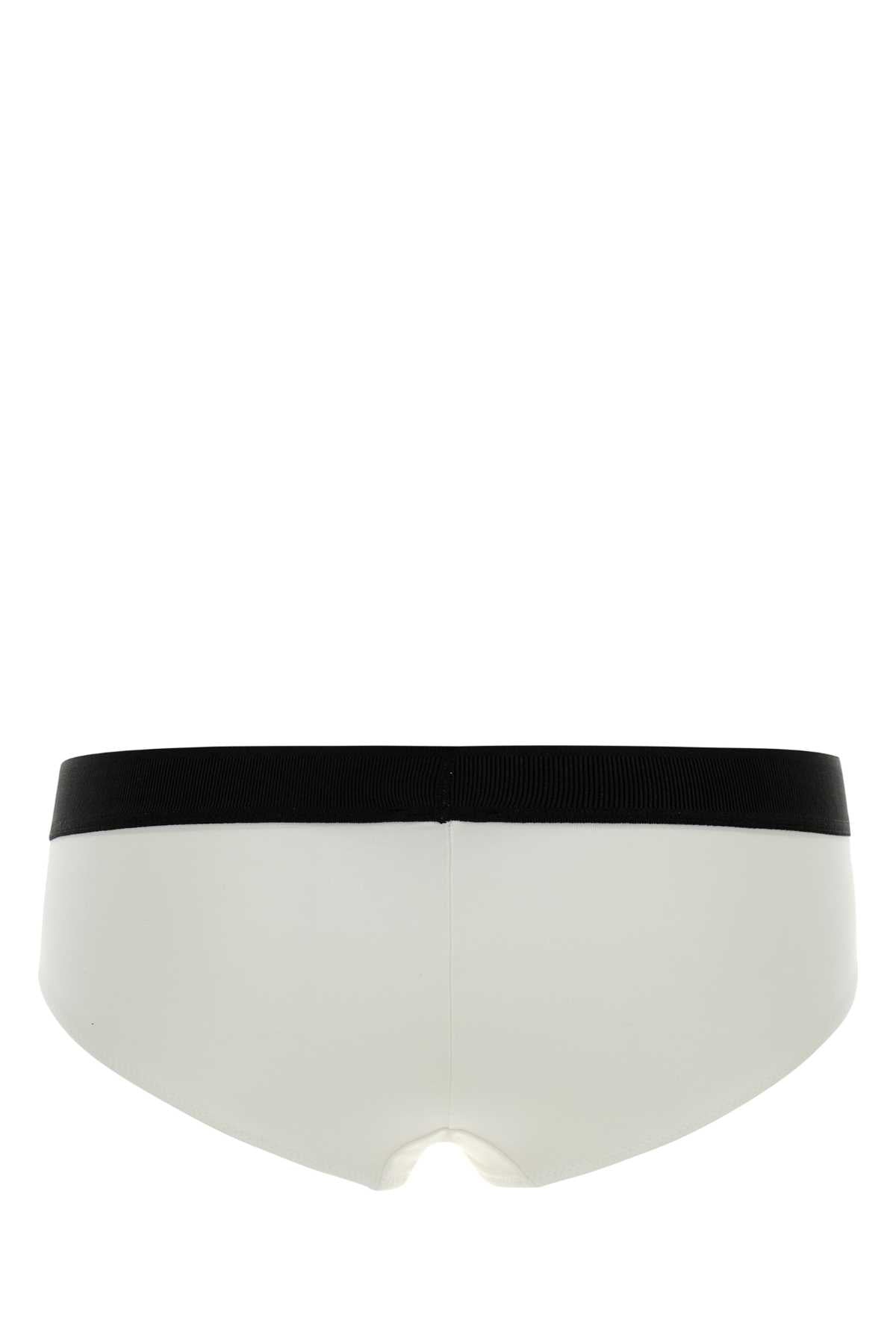 Tom Ford Women White Stretch Modal Brief TOM FORD