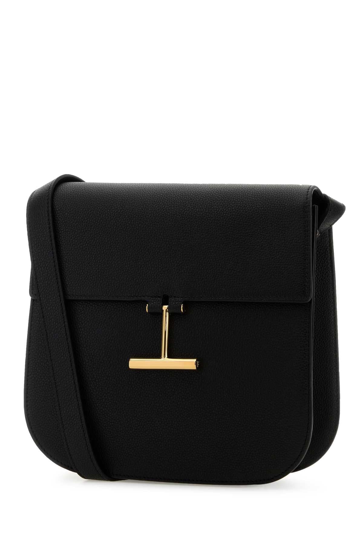Tom Ford Women Black Leather Crossbody Bag