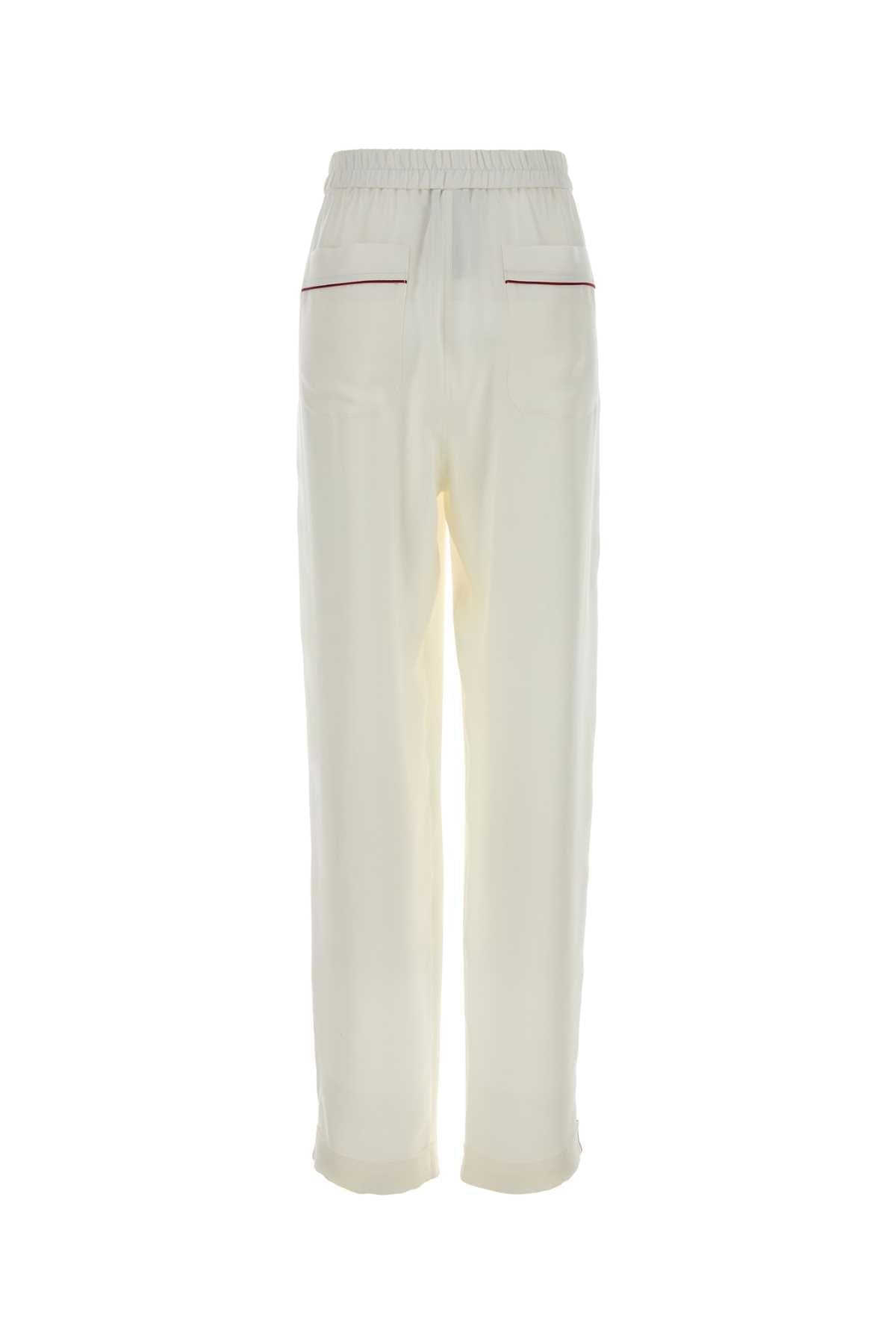 Tom Ford Women White Silk Pajamas Pant TOM FORD
