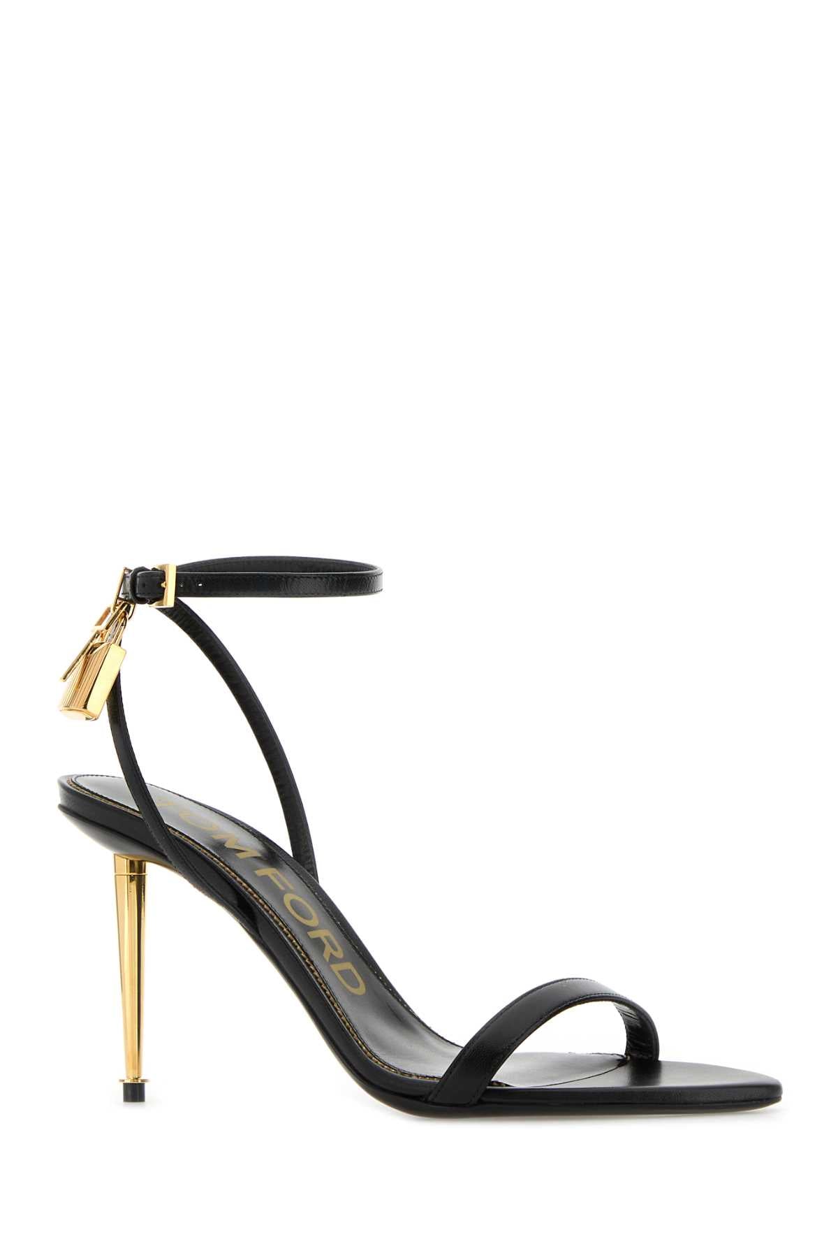 Tom Ford Women Black Leather Sandals TOM FORD
