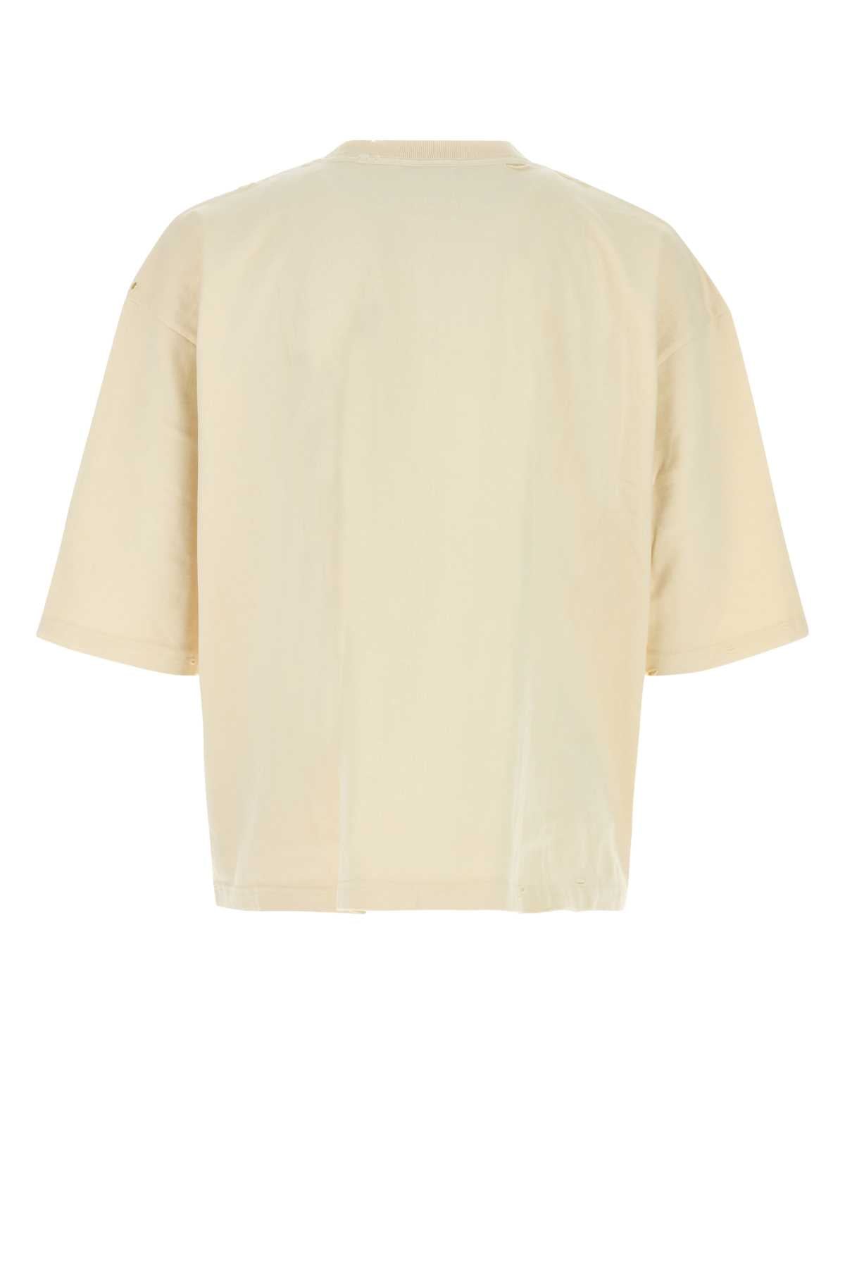 Willy Chavarria Men Ivory Cotton Oversize Tears On My Pillow T-Shirt WILLY CHAVARRIA