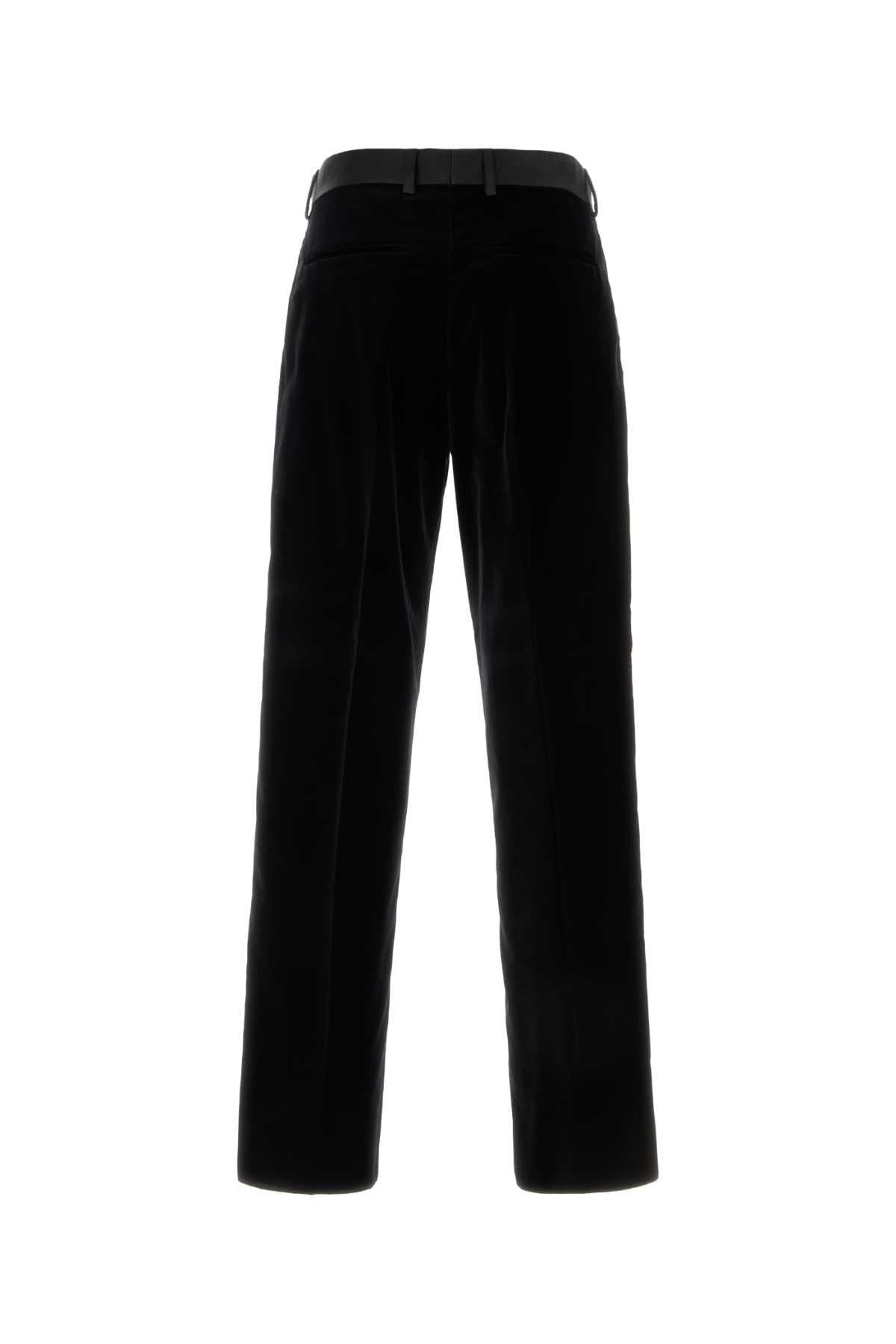 Fendi Men Black Velvet Pant FENDI