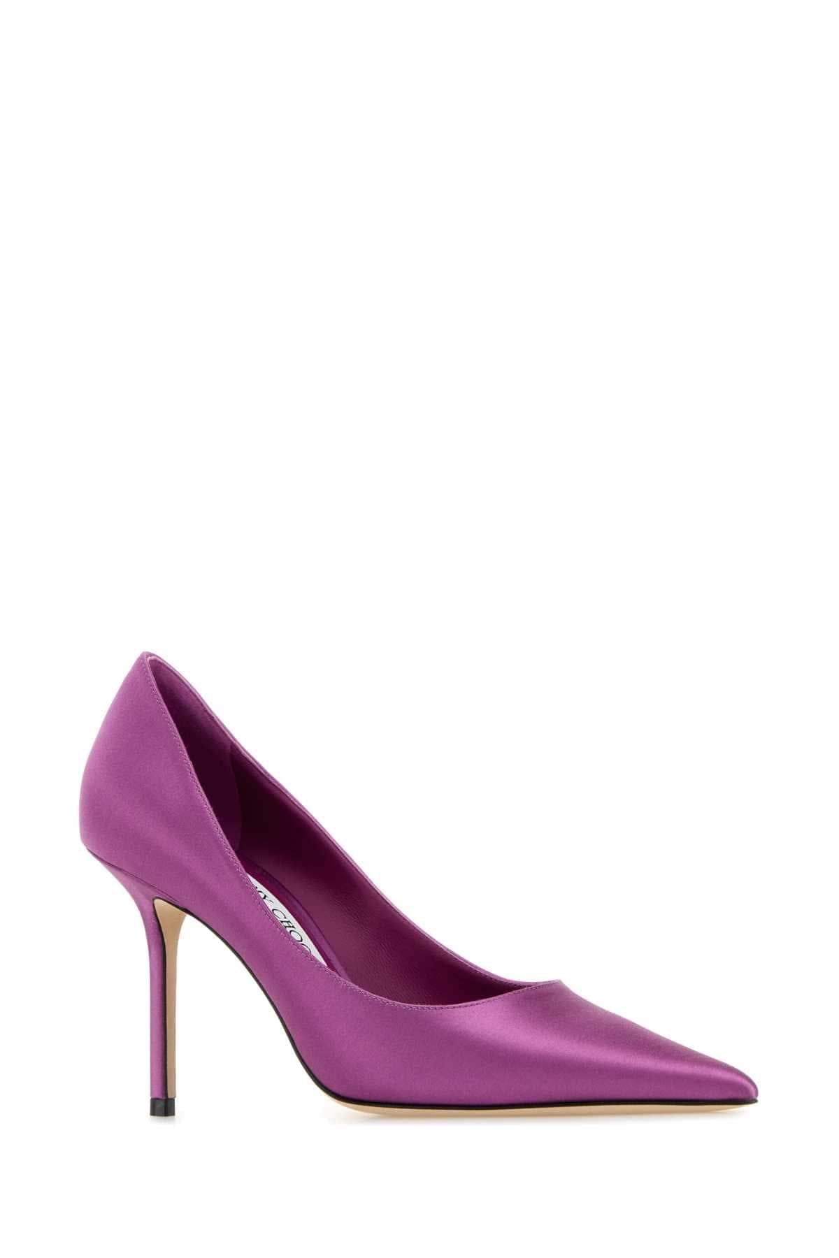 Jimmy Choo Women Purple Satin Love Pumps JIMMY CHOO