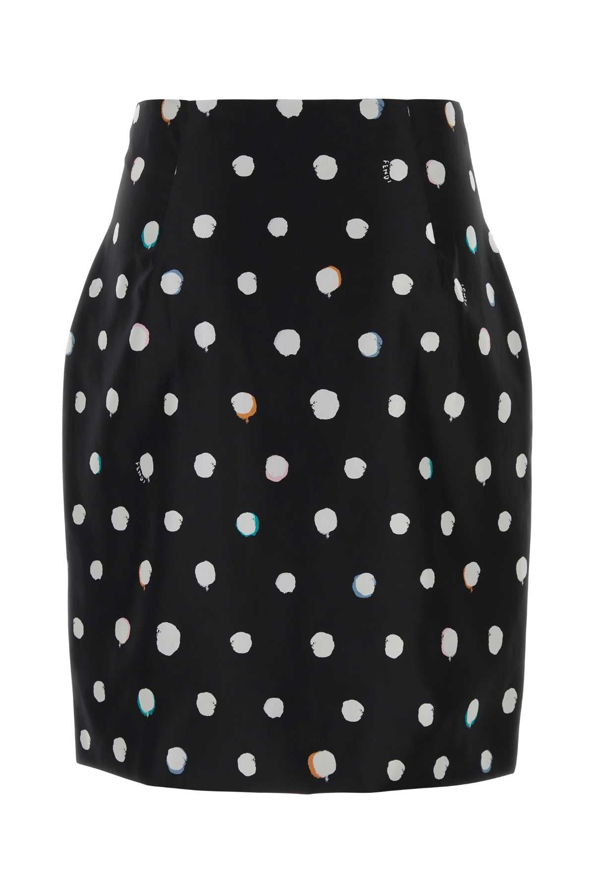 Fendi Women Printed Taffeta Skirt FENDI