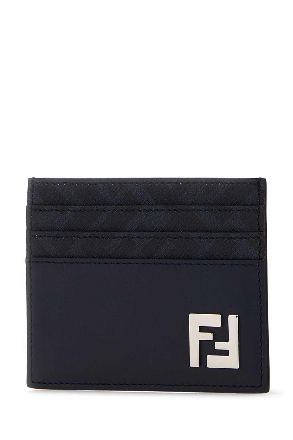 Fendi Men Midnight Blue Card Holder FENDI