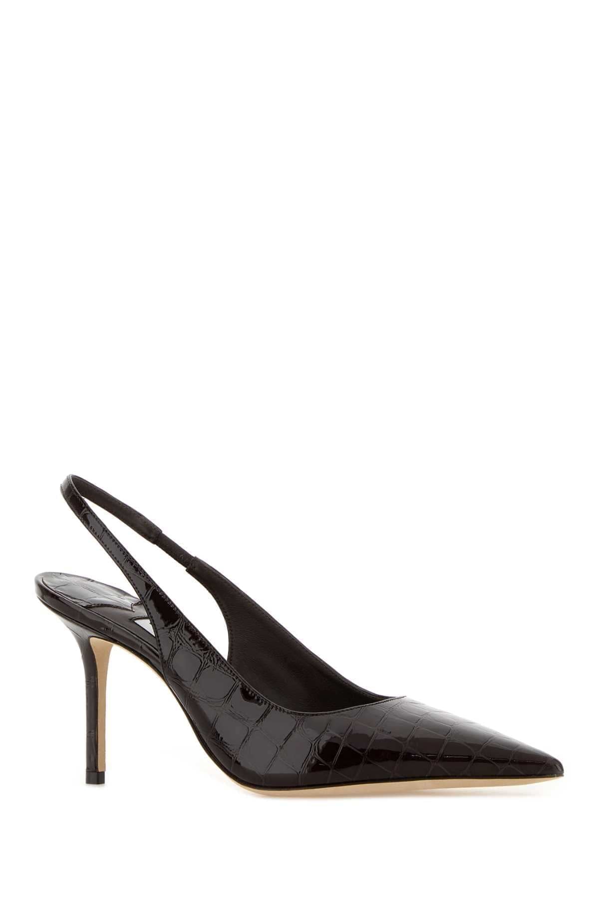 Jimmy Choo Women Dark Brown Leather Love Pumps JIMMY CHOO