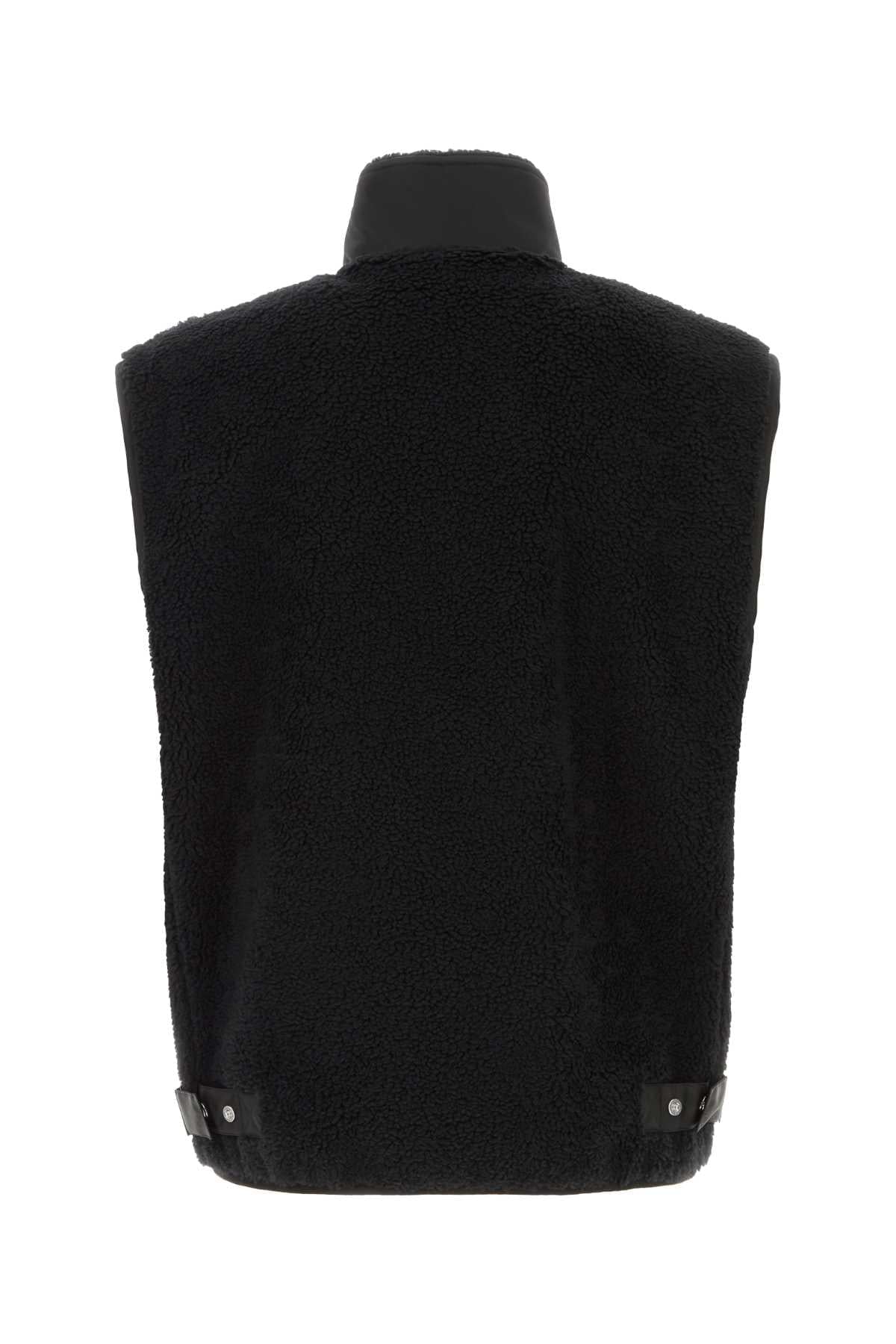 Fendi Men Black Teddy Fabric Vest FENDI