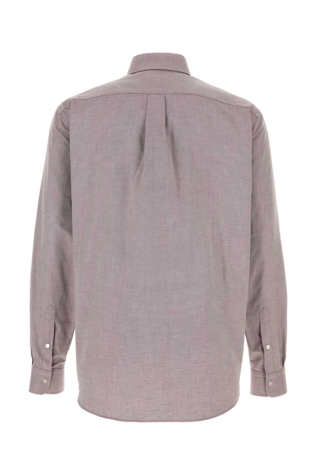 Fendi Men Purple Oxford Shirt FENDI