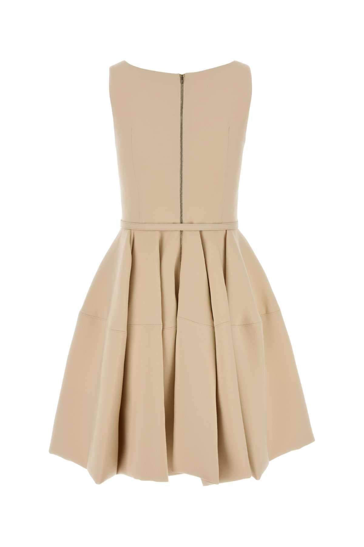 Fendi Women Cream Wool Blend Dress FENDI