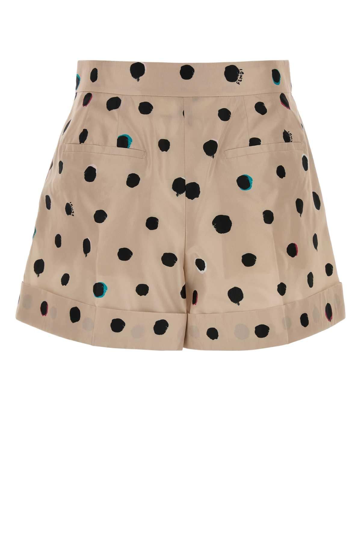 Fendi Women Printed Taffeta Shorts FENDI