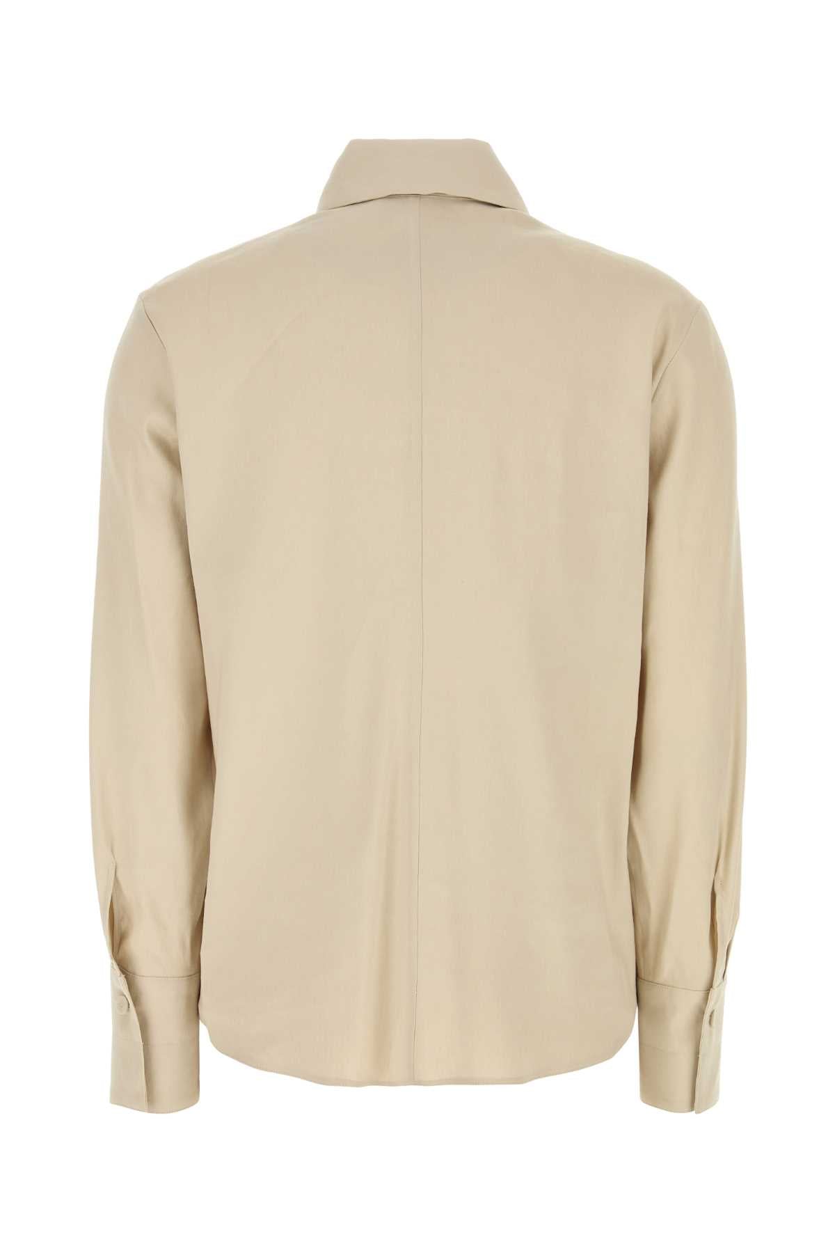 Max Mara Women Sand Linen Blend Badesse Shirt MAX MARA