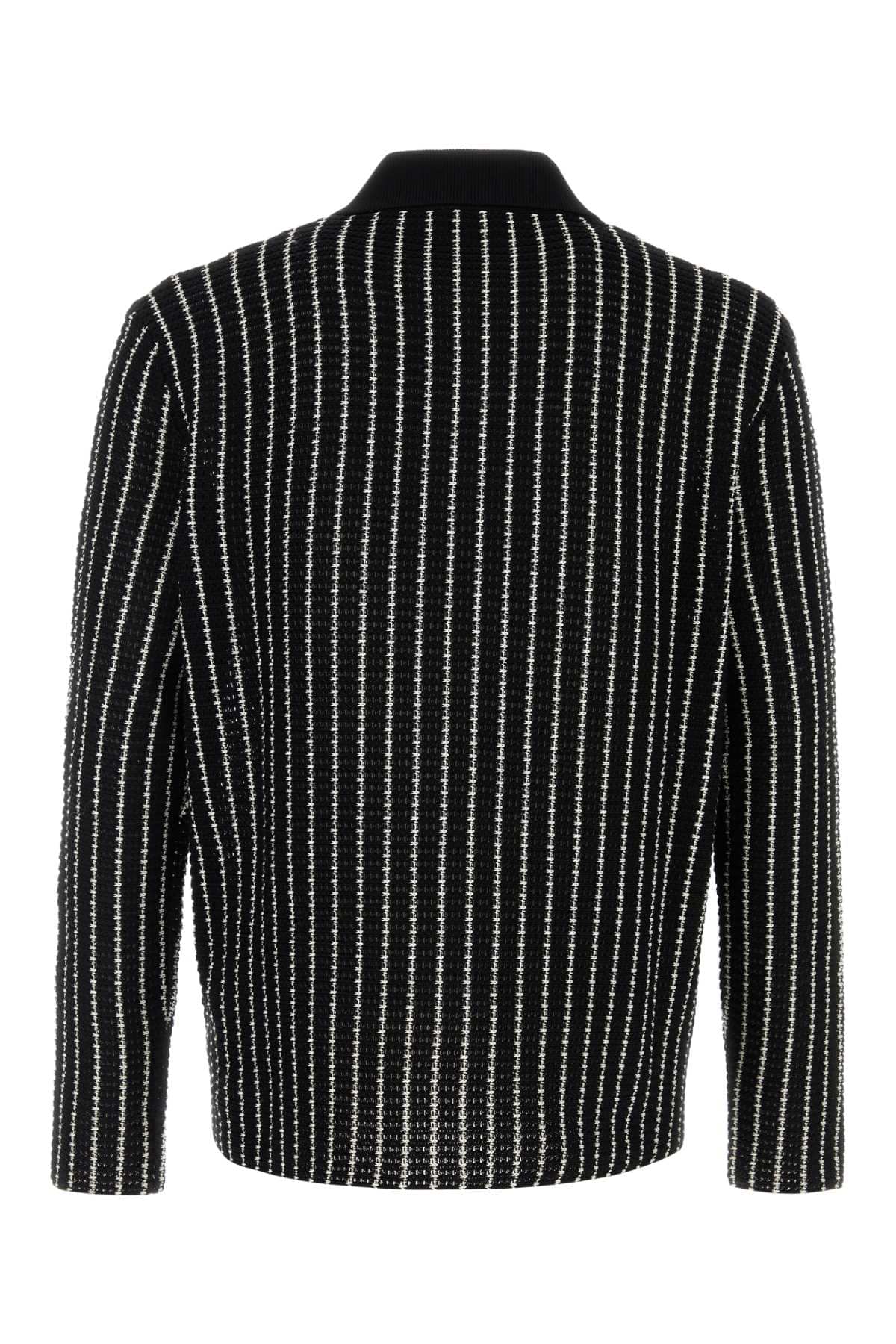 Jil Sander Men Embroidered Crochet Cardigan