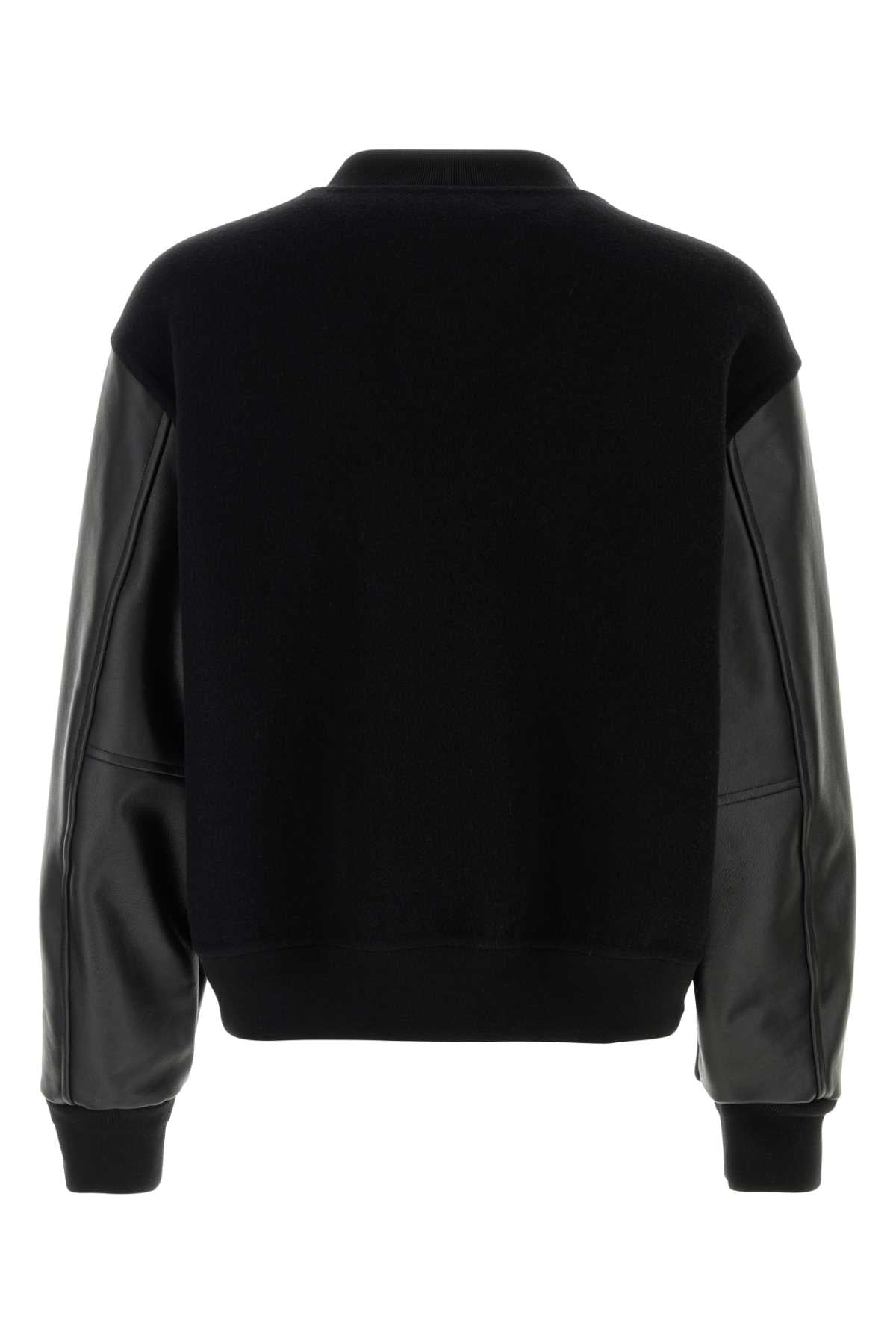 Jil Sander Men Black Wool Bomber Jacket JIL SANDER