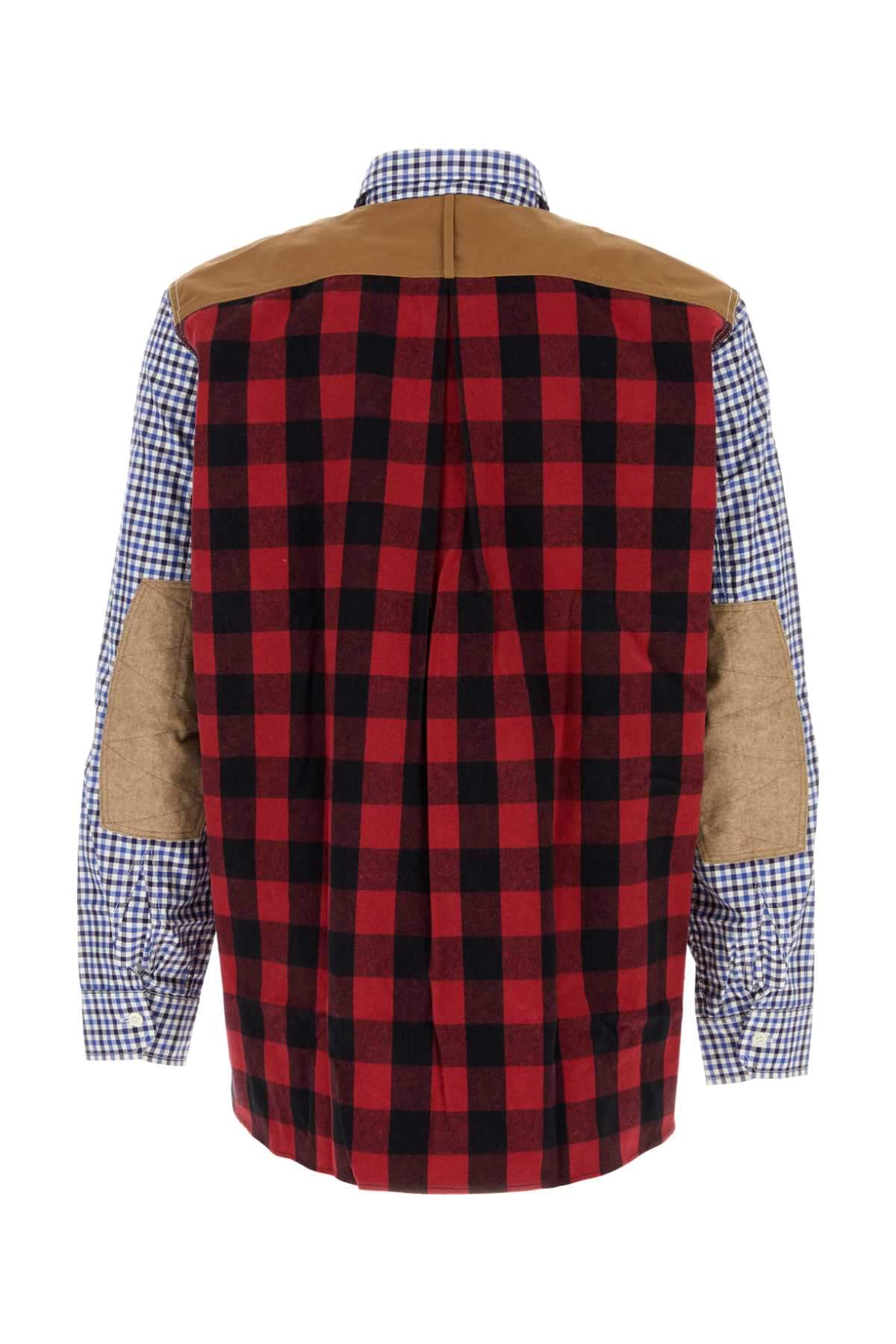 Junya Watanabe Men Embroidered Cotton Shirt