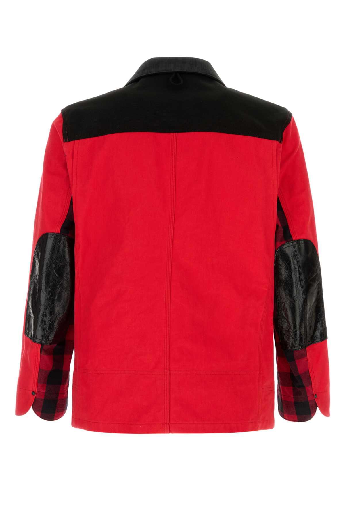 Junya Watanabe Men Red Denim Jacket