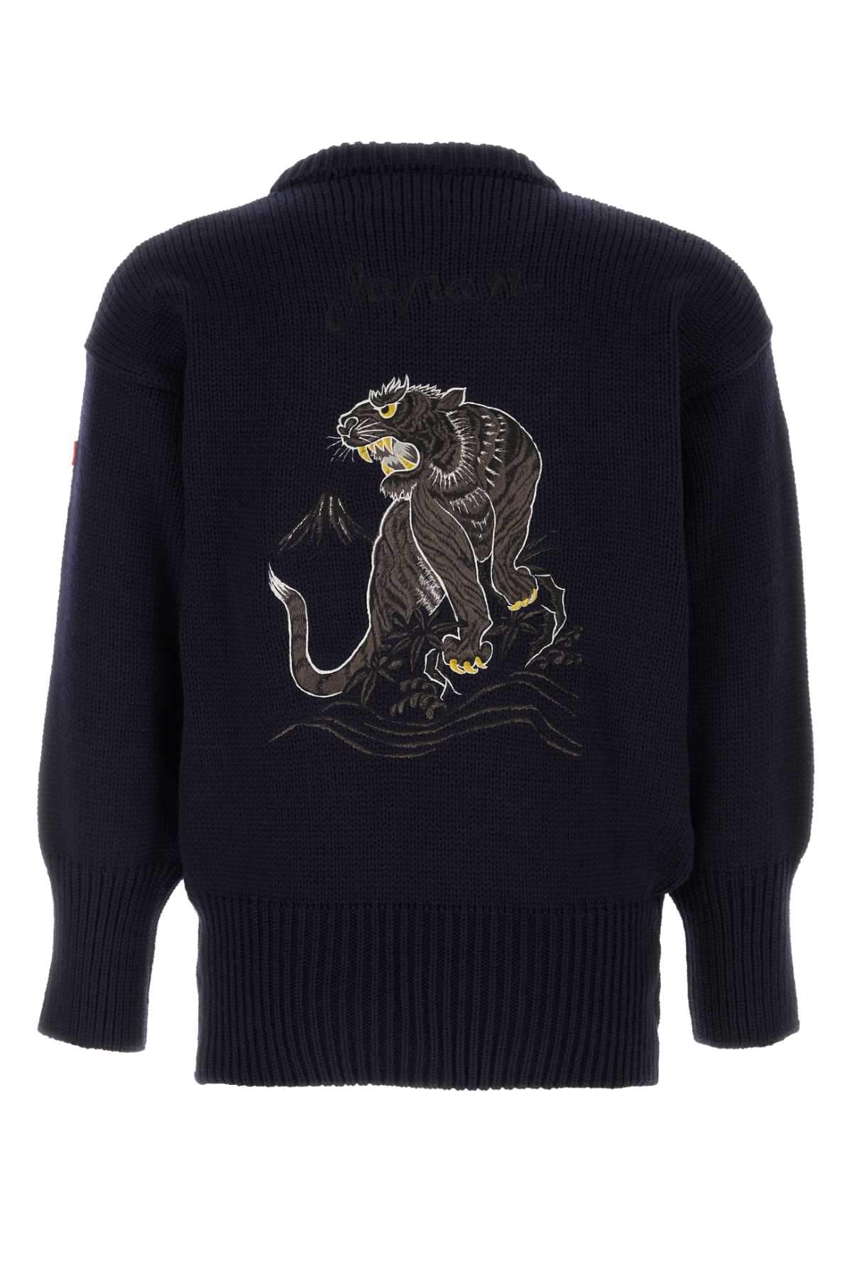 Junya Watanabe Men Midnight Blue Wool Sweater JUNYA WATANABE