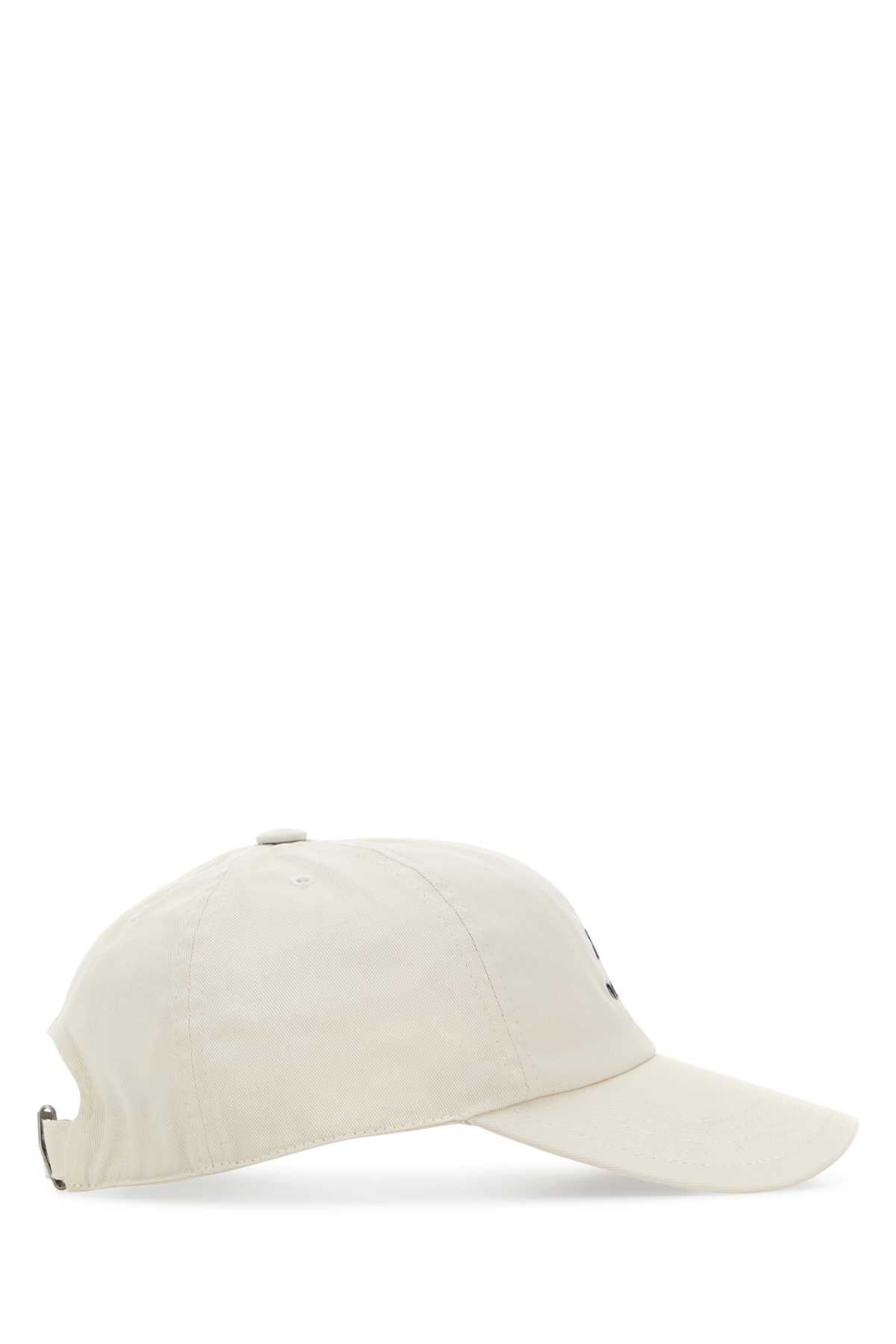 Isabel Marant Women Ivory Cotton Tomas Baseball Cap ISABEL MARANT