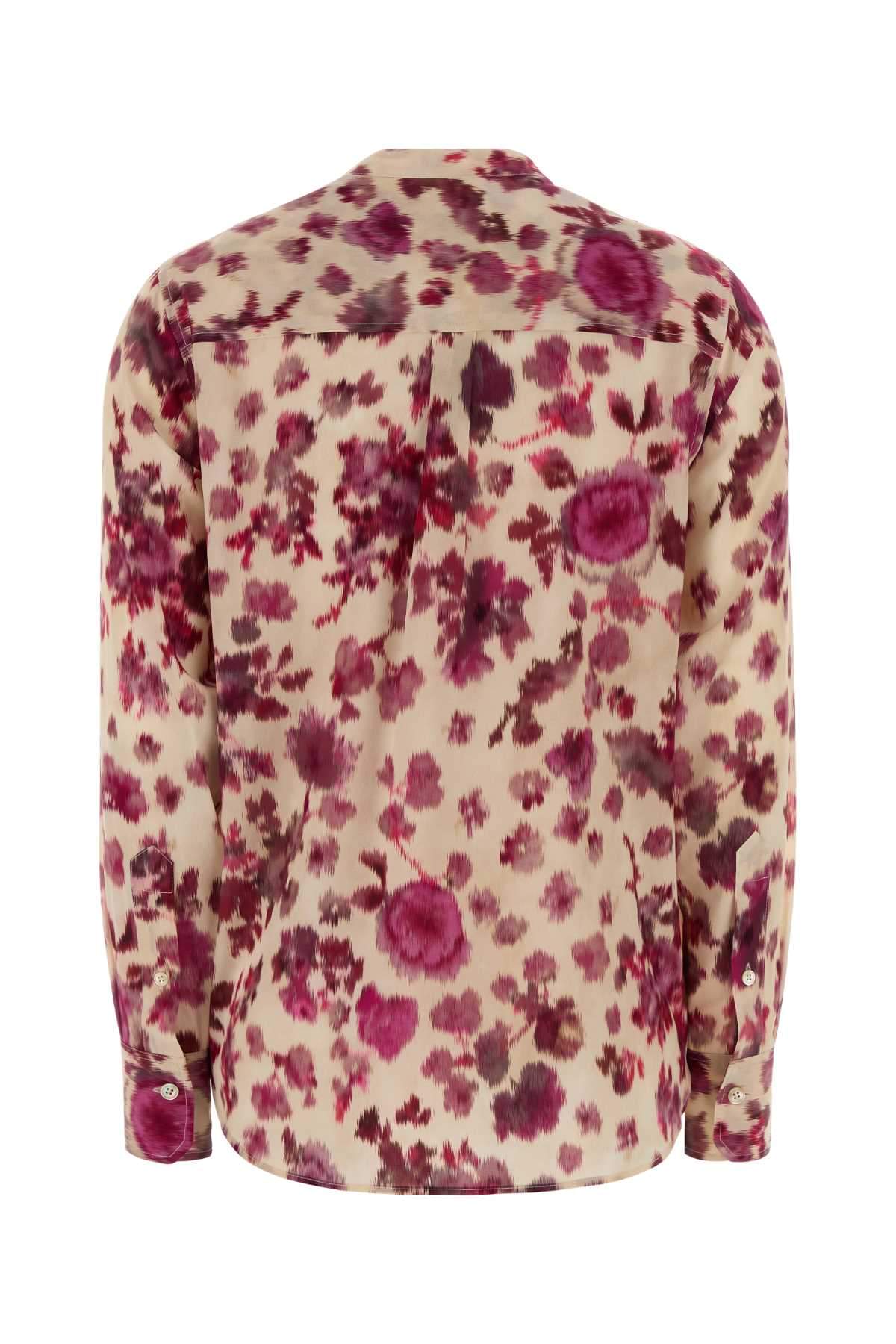 Isabel Marant Women Printed Stretch Silk Rusak Shirt ISABEL MARANT