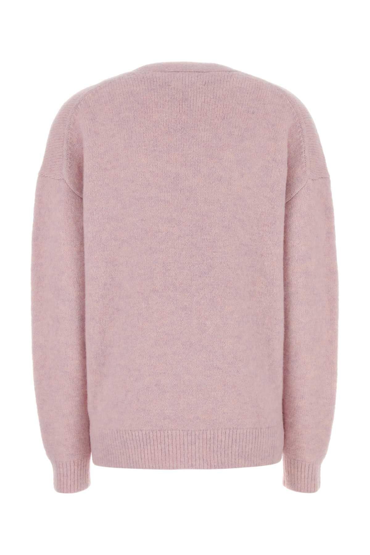 Isabel Marant Etoile Women Melange Pink Alpaca Blend Eborah Cardigan ISABEL MARANT ETOILE