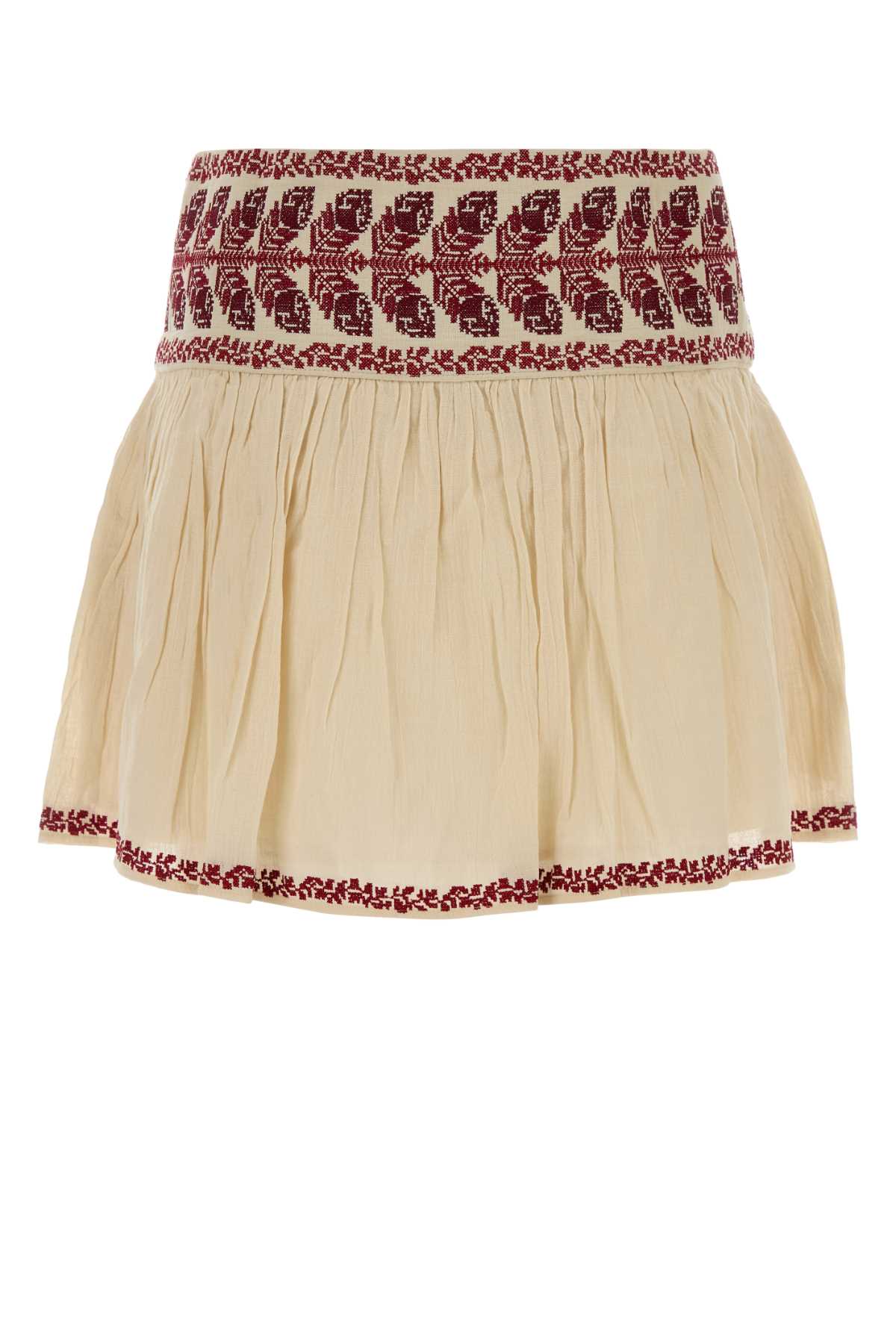 Isabel Marant Etoile Women Sand Cotton Picadilia Mini Skirt ISABEL MARANT ETOILE