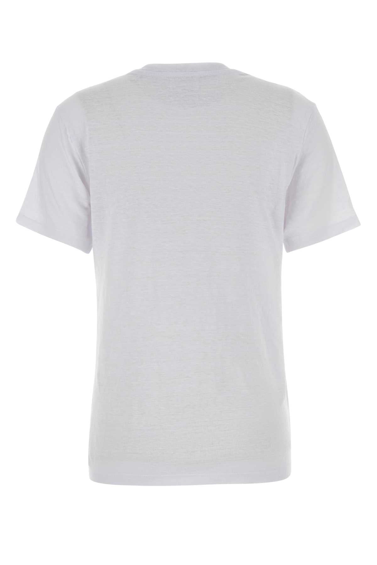 Isabel Marant Etoile Women White Linen Zewel T-Shirt ISABEL MARANT ETOILE