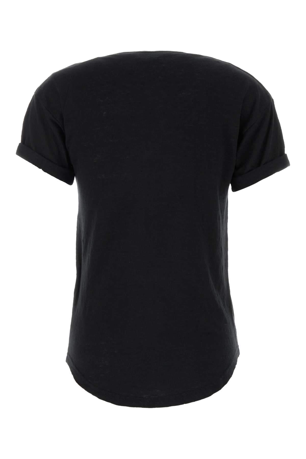 Isabel Marant Etoile Women Black Linen Koldia T-Shirt ISABEL MARANT ETOILE